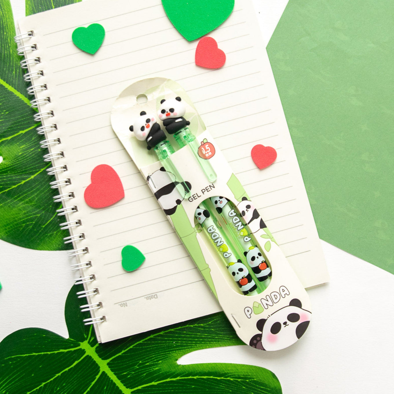 Stylo Gel Kawaii BFF - Duo de Pandas