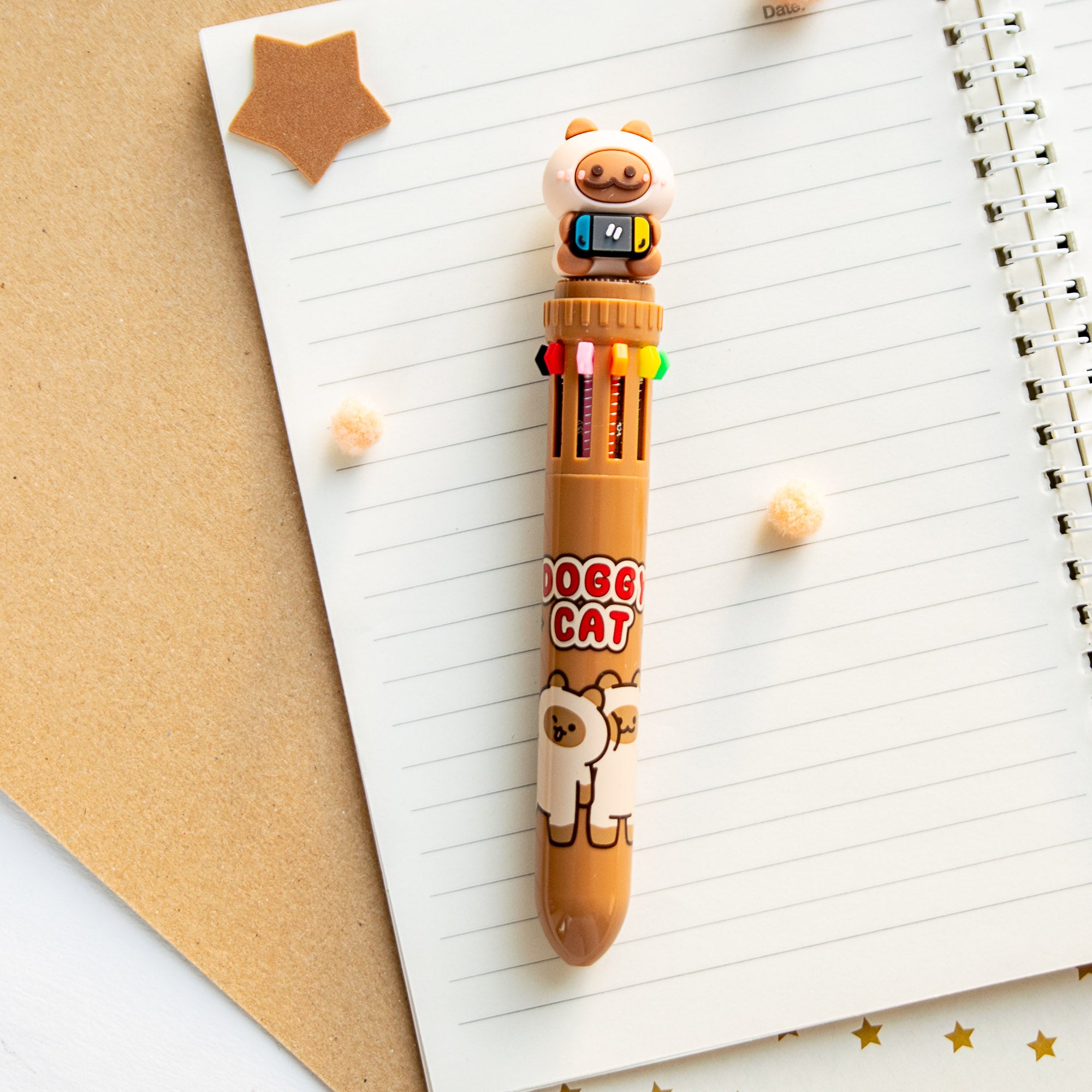 Kawaii-Stift, 10 Farben – Pommes-Tüte