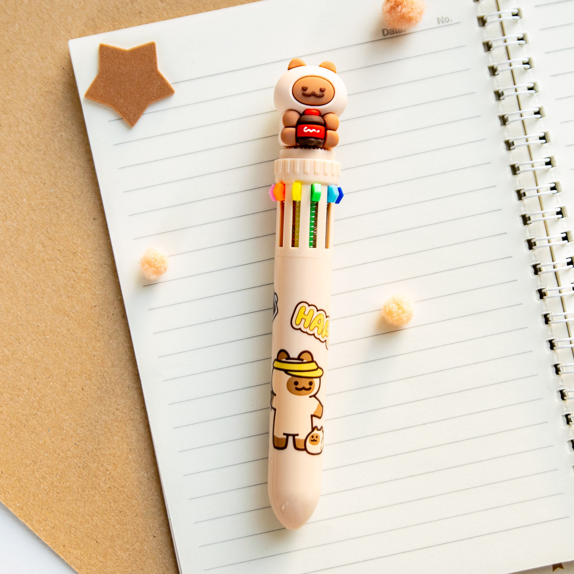 Kawaii-Stift, 10 Farben – Pommes-Tüte