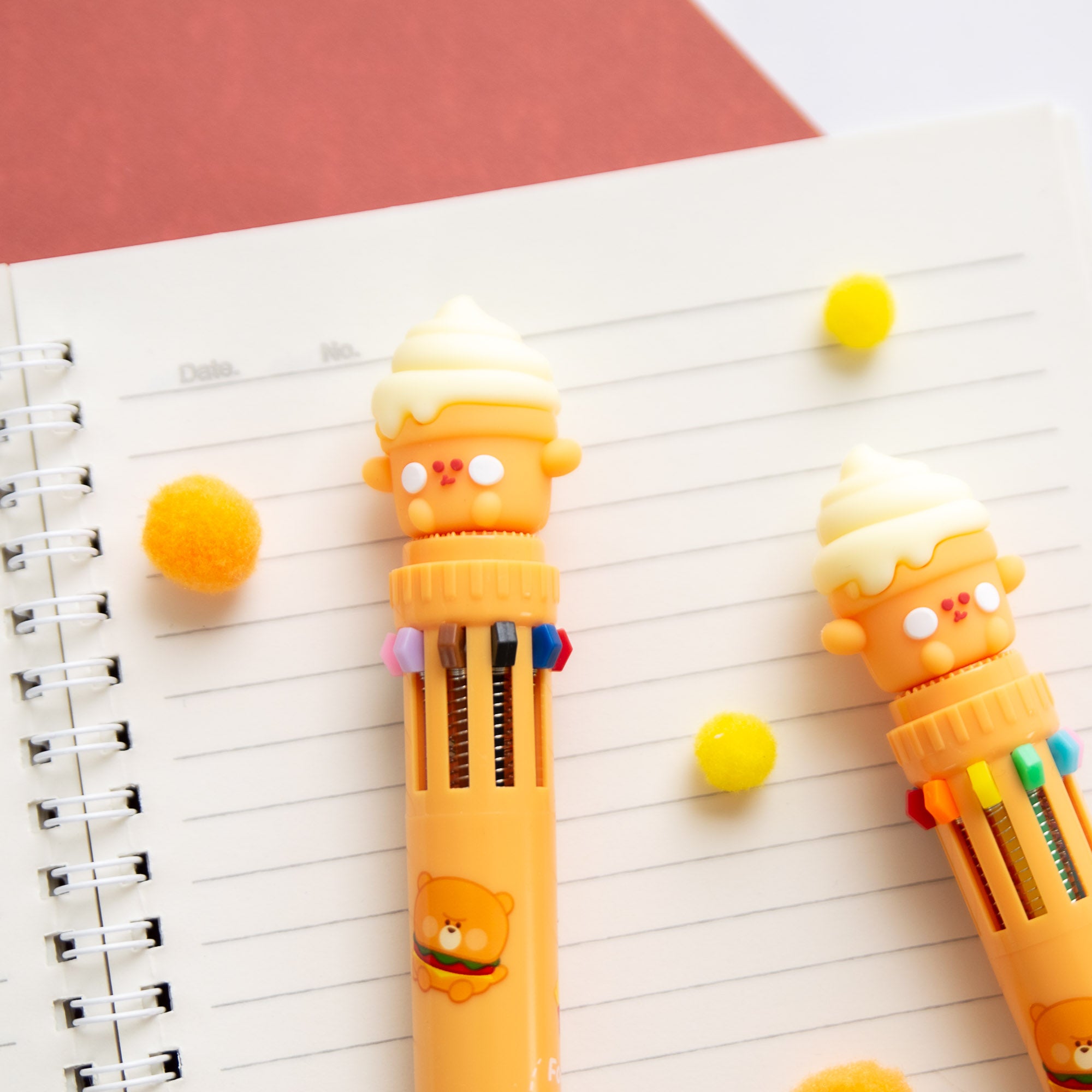 10 kleuren kawaii pen - Dino