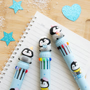 Stylo Kawaii 10 couleurs - Pingouin