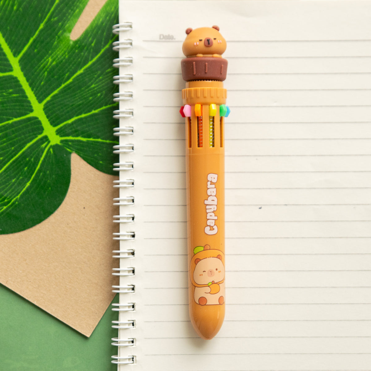 Stylo Kawaii 10 couleurs - Capybara