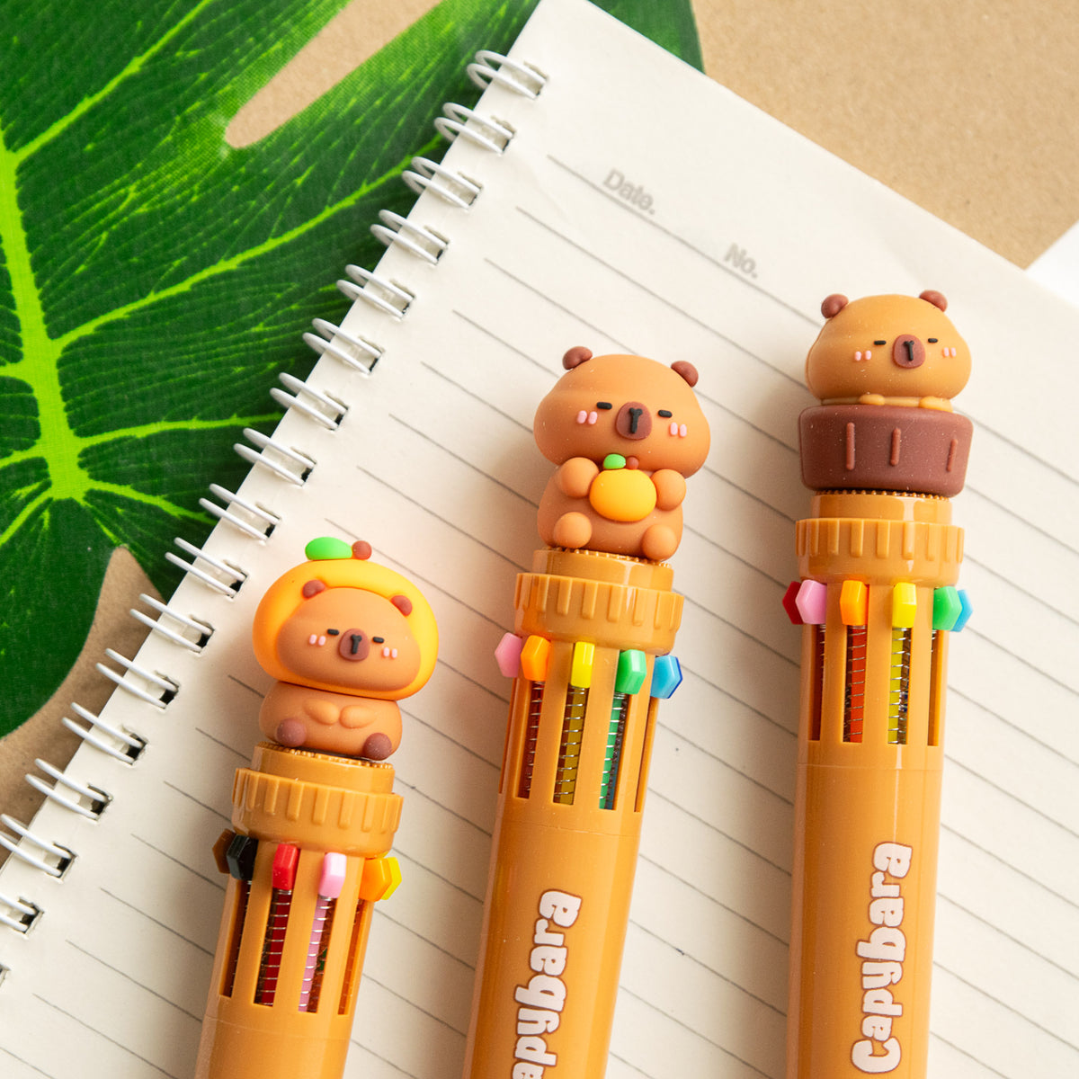 Stylo Kawaii 10 couleurs - Capybara