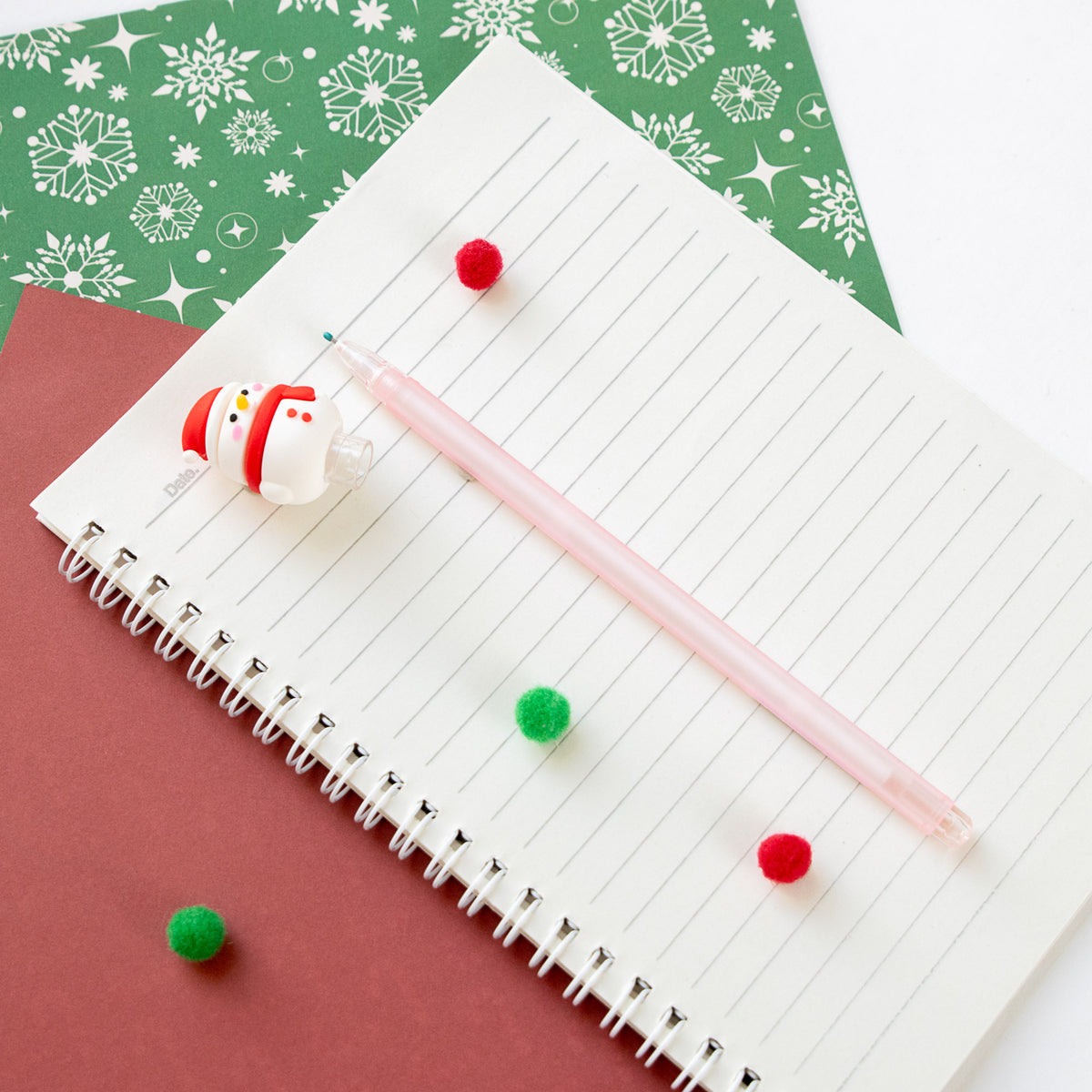Stylo Gel Kawaii - Embout 3D Noël