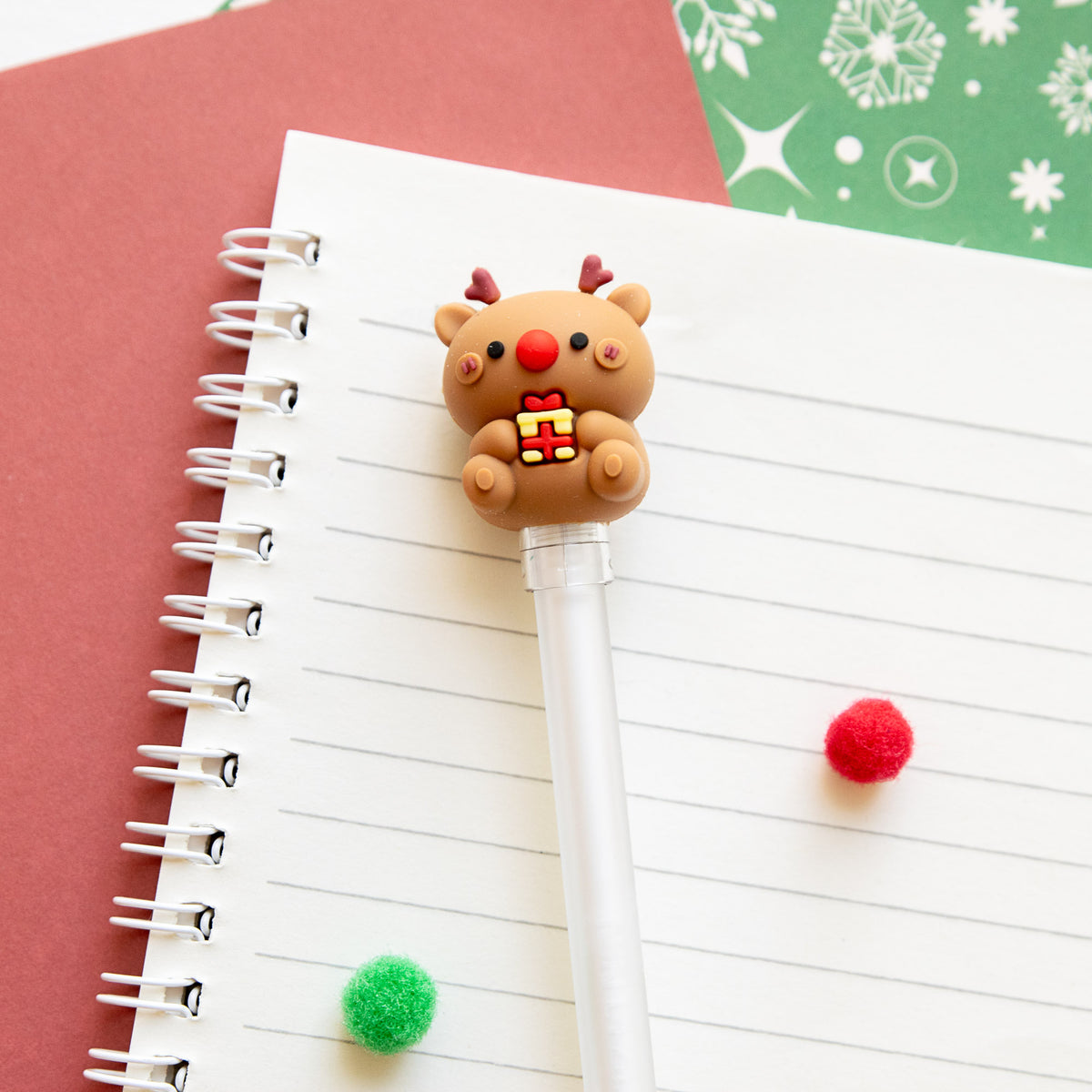 Stylo Gel Kawaii - Embout 3D Noël