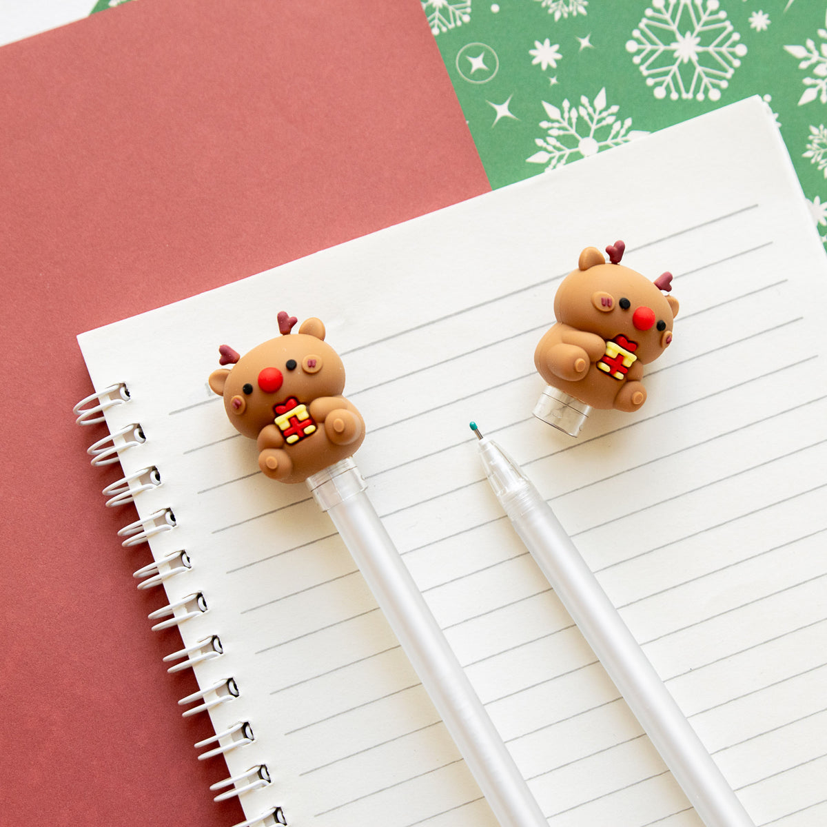 Stylo Gel Kawaii - Embout 3D Noël