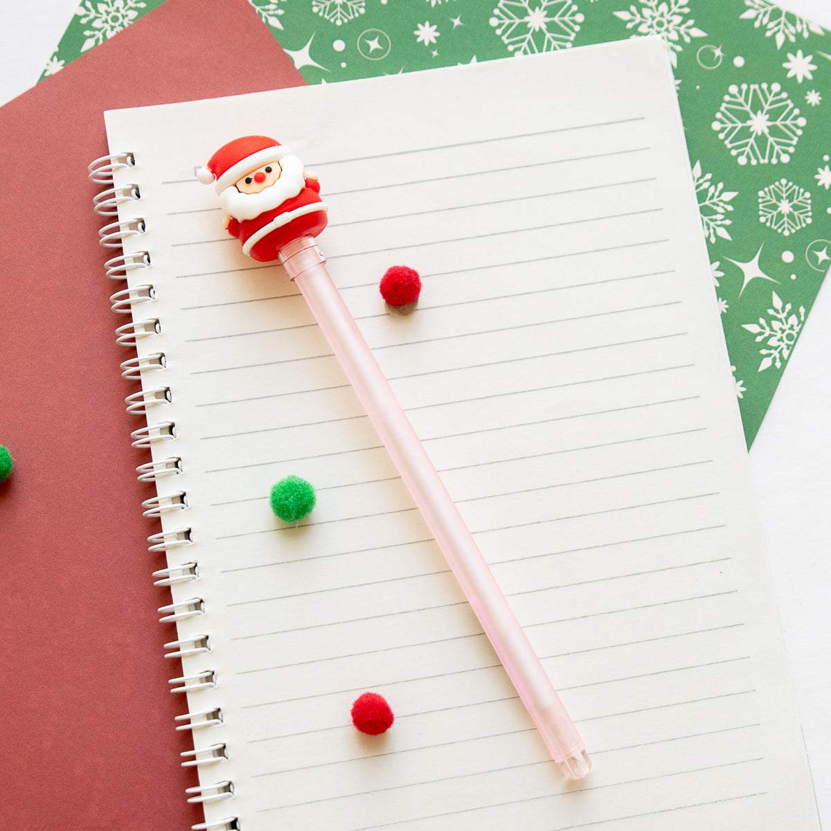 Stylo Gel Kawaii - Embout 3D Noël