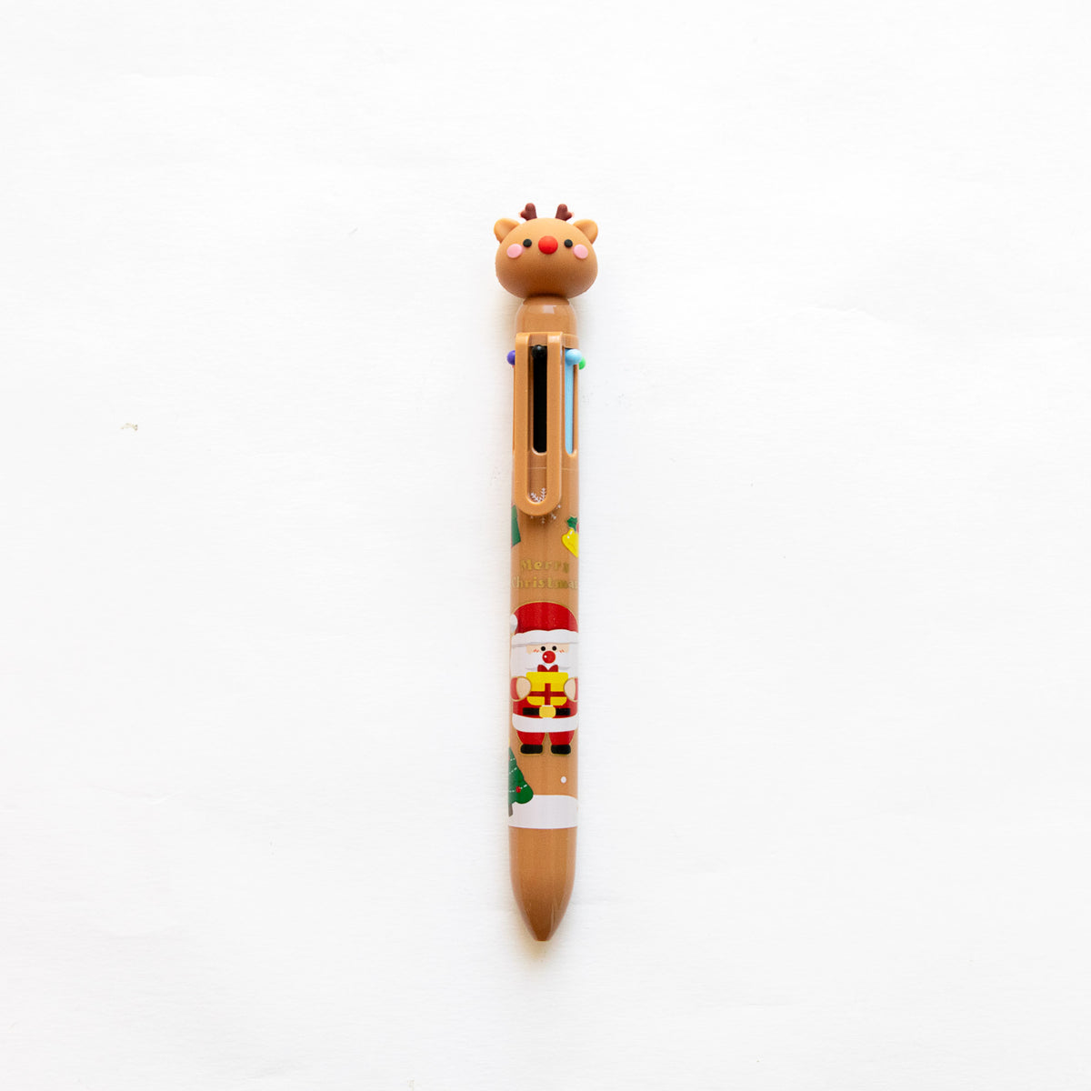 Stylo Kawaii 6 couleurs - Noël