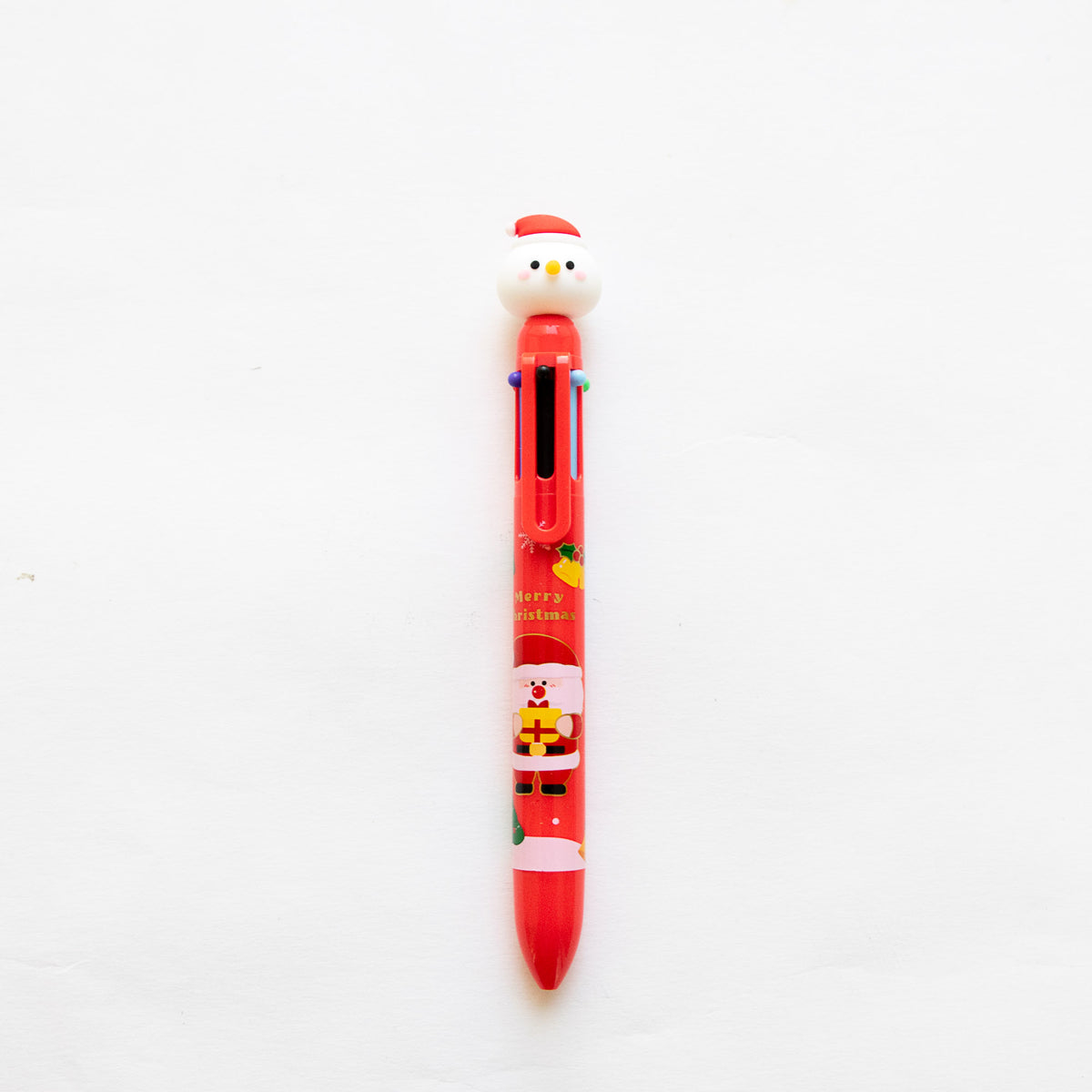 Stylo Kawaii 6 couleurs - Noël