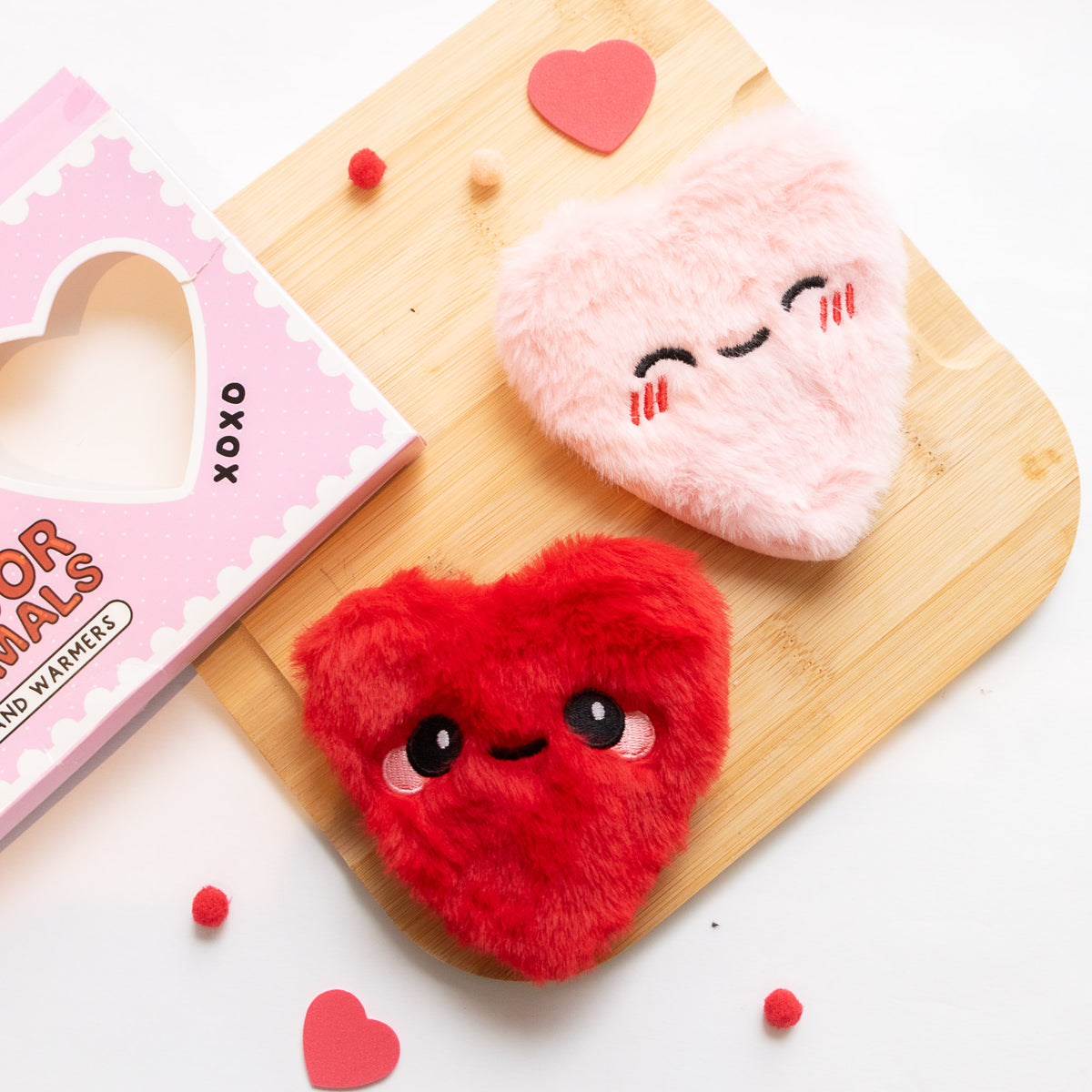 Lot de 2 Chaufferettes Cœur Kawaii