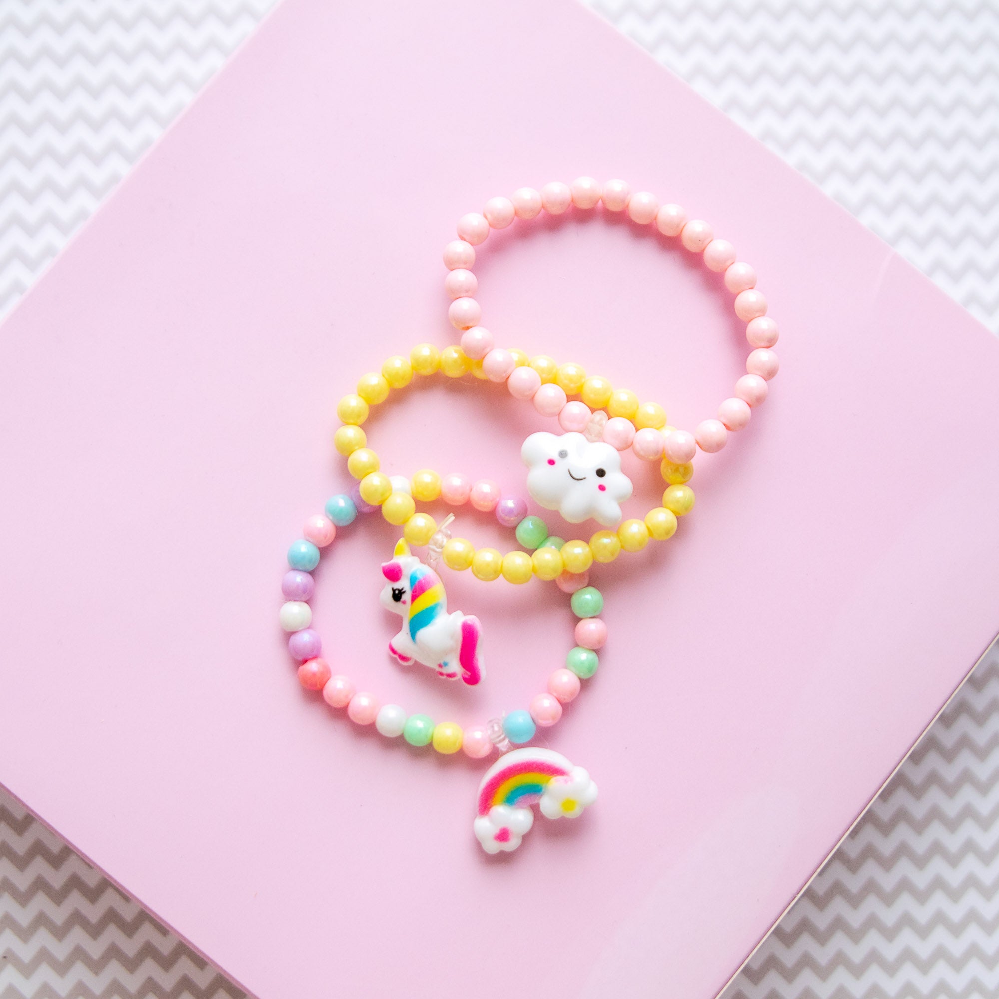 Bracelets Arc-en-ciel & Licorne