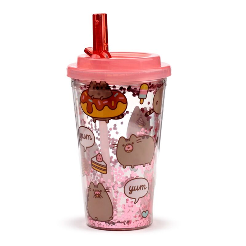 Gobelet Incassable avec Paille Pusheen - 500 ml