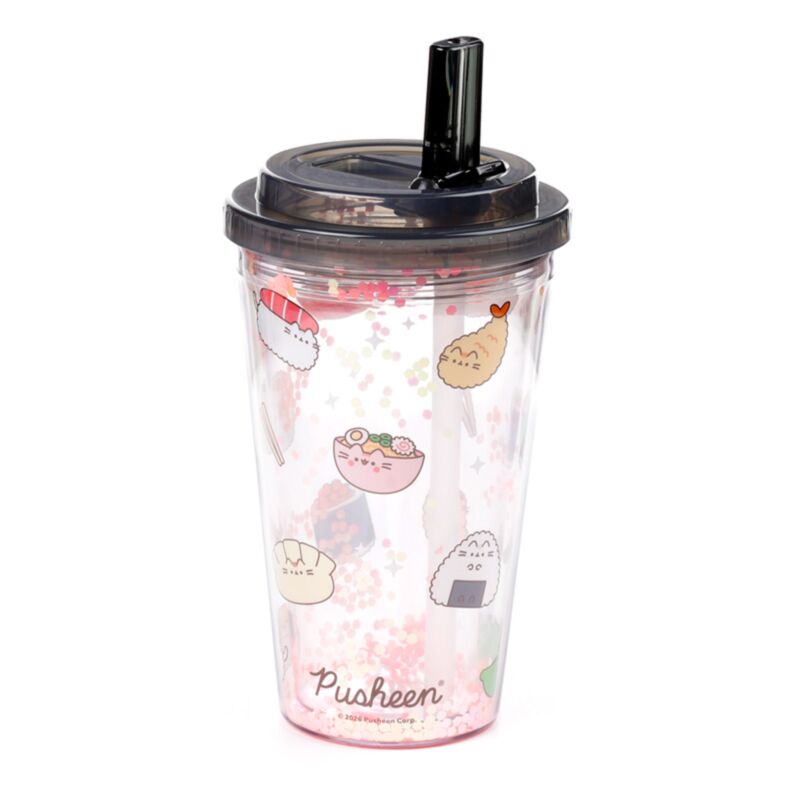 Gobelet Incassable avec Paille Pusheen - Chat Sushi - 500 ml