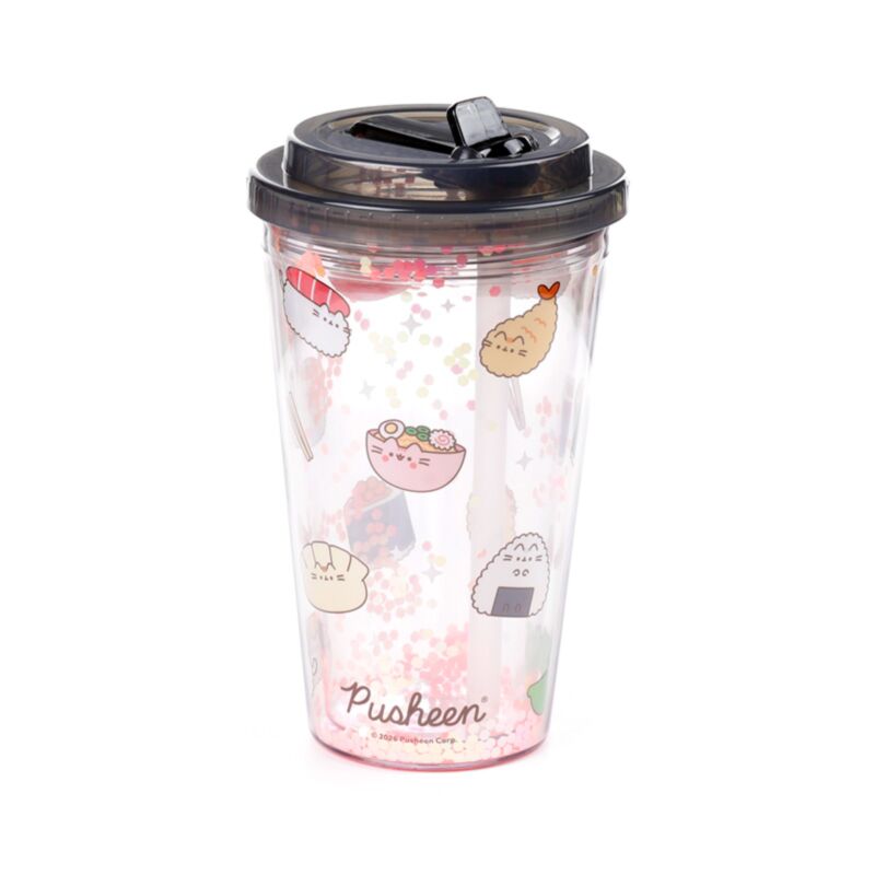 Gobelet Incassable avec Paille Pusheen - Chat Sushi - 500 ml