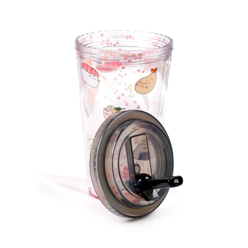 Gobelet Incassable avec Paille Pusheen - Chat Sushi - 500 ml
