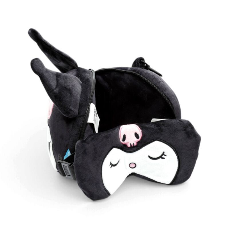 Coussin de voyage 2 en 1 avec masque - Kuromi Hello Kitty