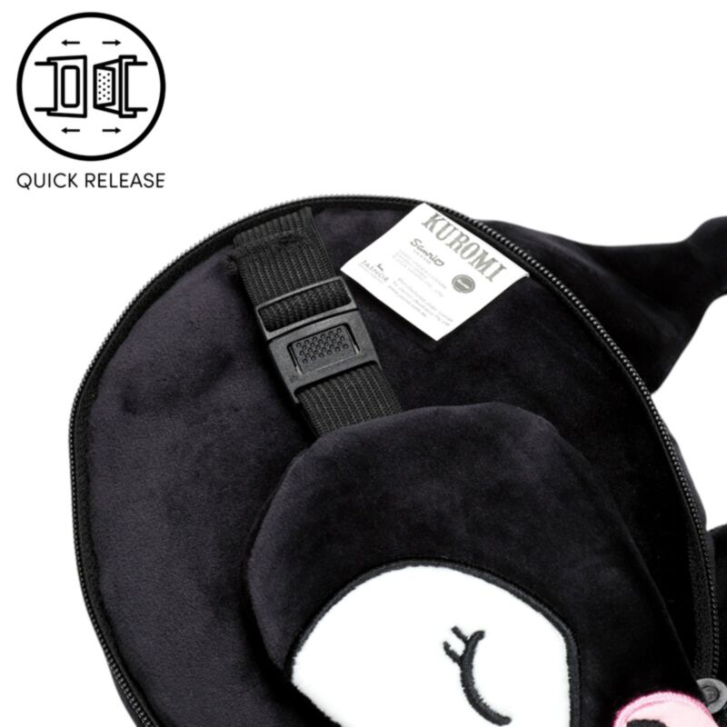 Coussin de voyage 2 en 1 avec masque - Kuromi Hello Kitty