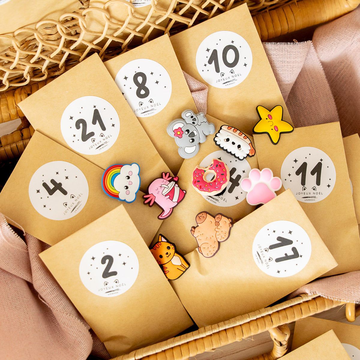 Calendrier de l'Avent - Charms Kawaii