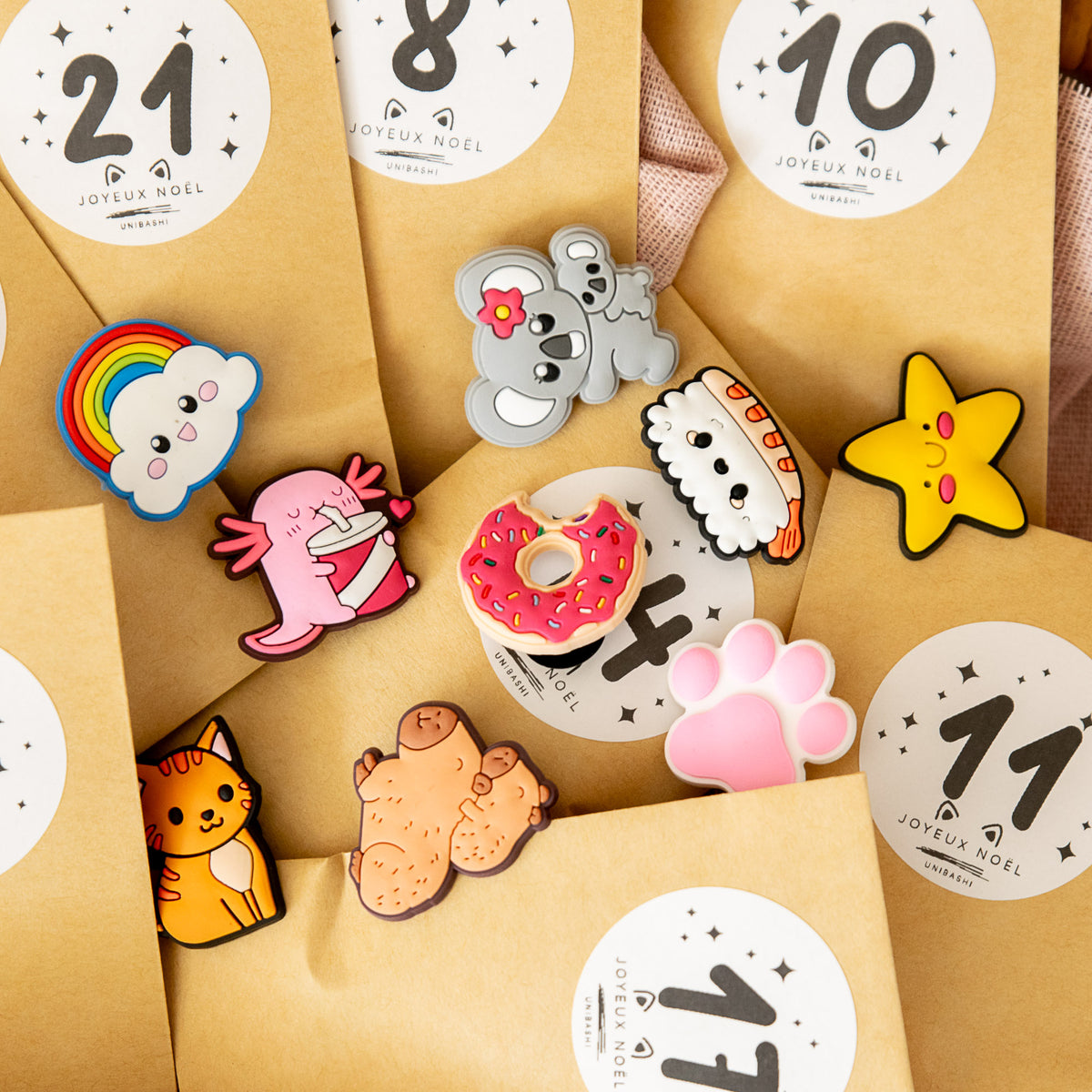 Calendrier de l'Avent - Charms Kawaii