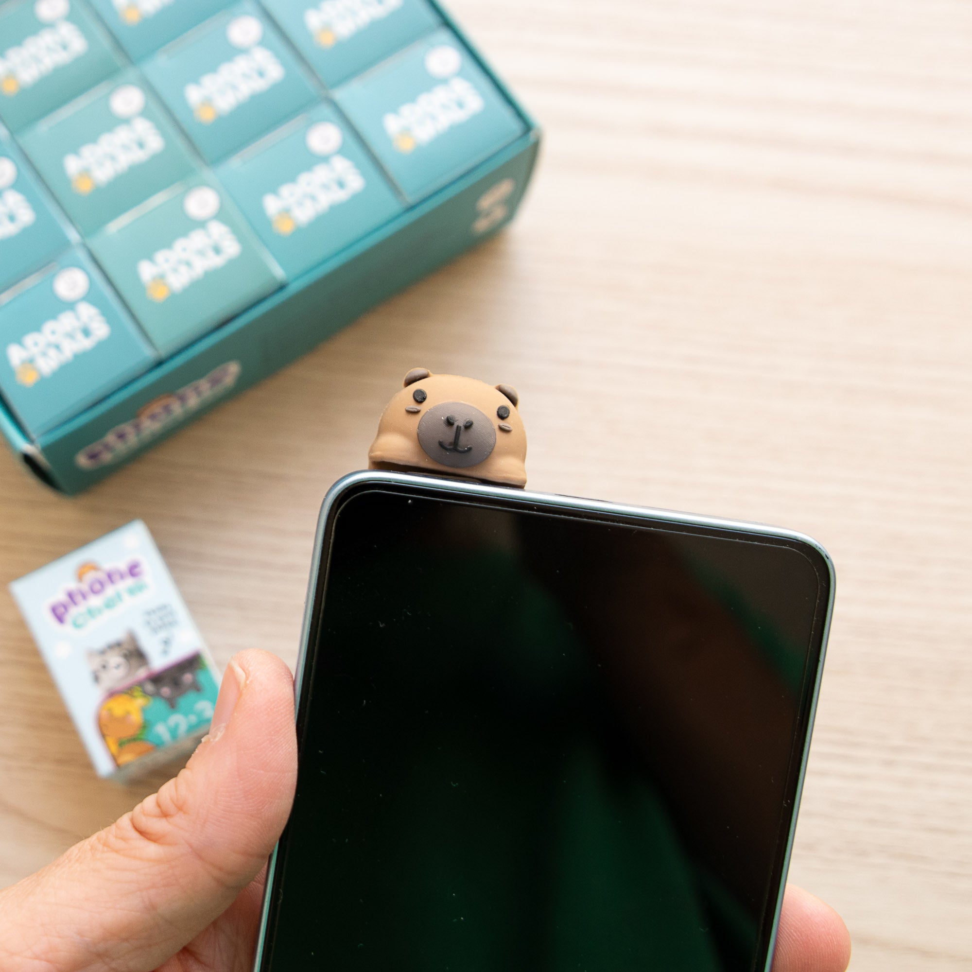 Charm de téléphone Capybara Kawaii adhésif