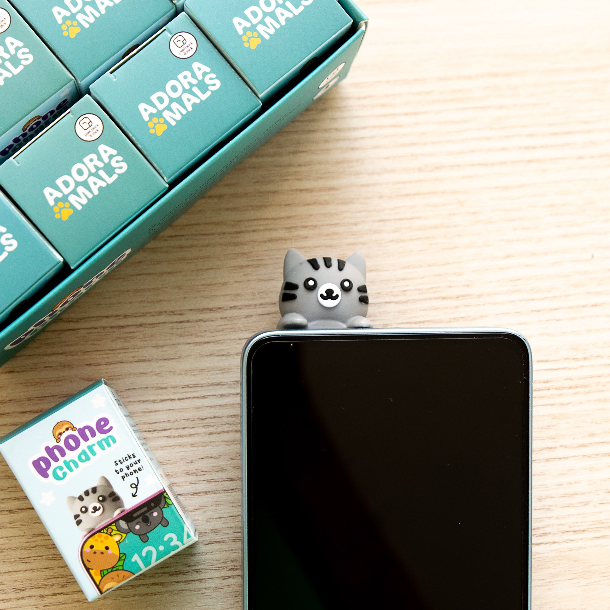 Charm de téléphone Chat Kawaii adhésif