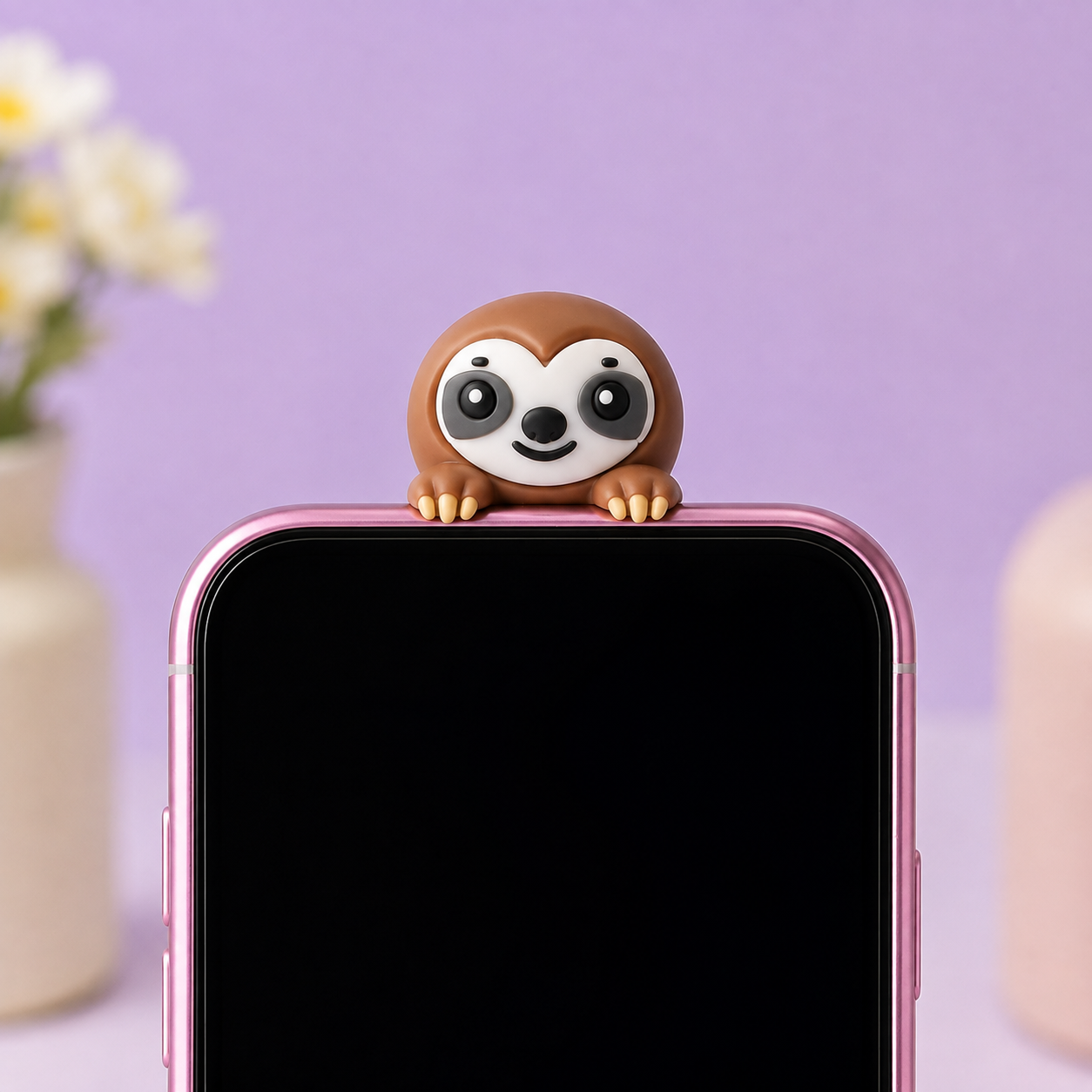 Charm de téléphone Paresseux Kawaii adhésif