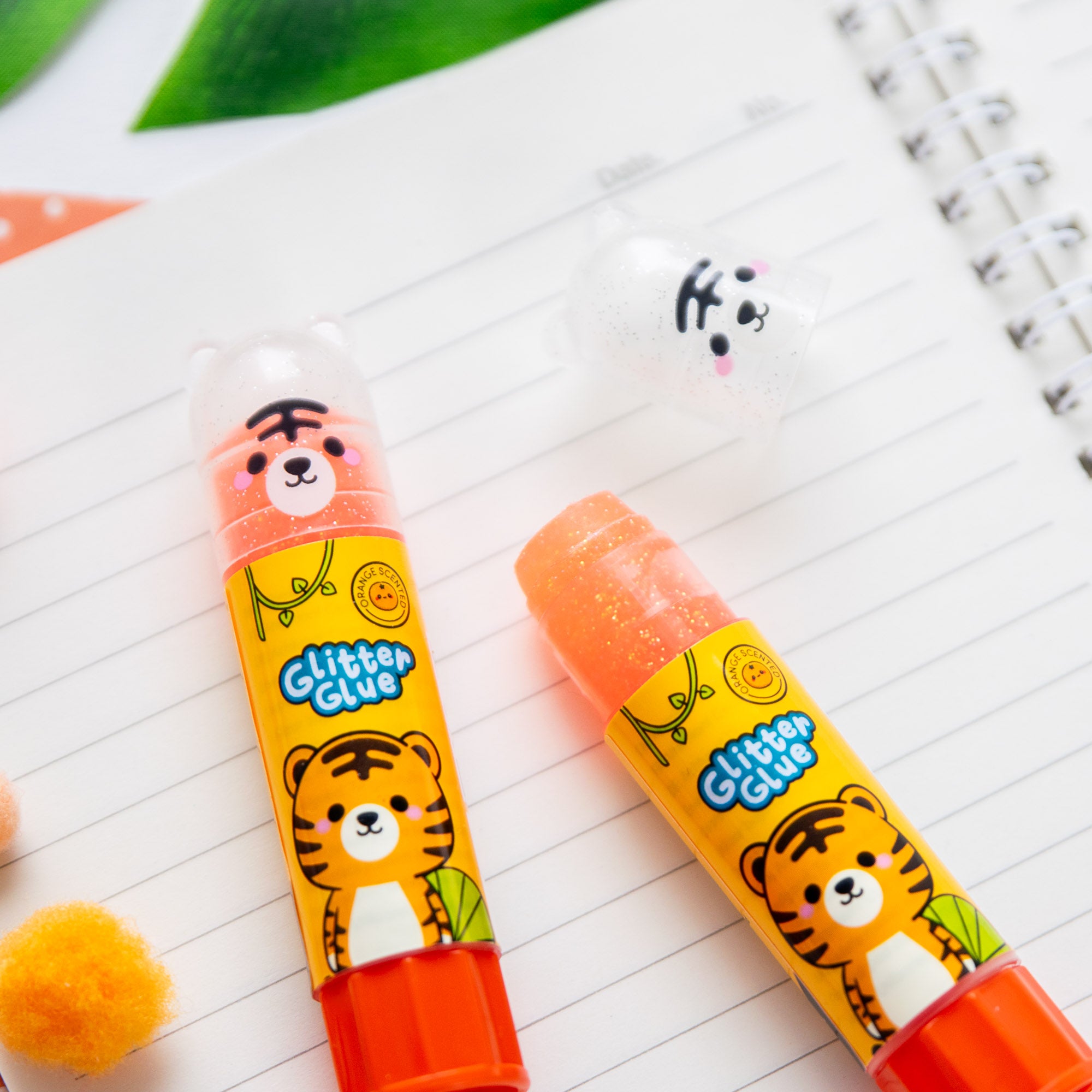 Bâton de Colle Pailletté et Parfumé - Tigre