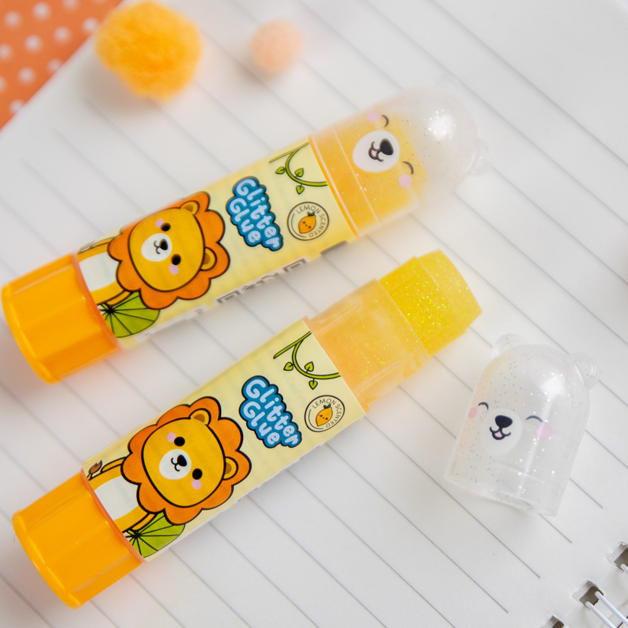 Bâton de Colle Pailletté et Parfumé - Lion