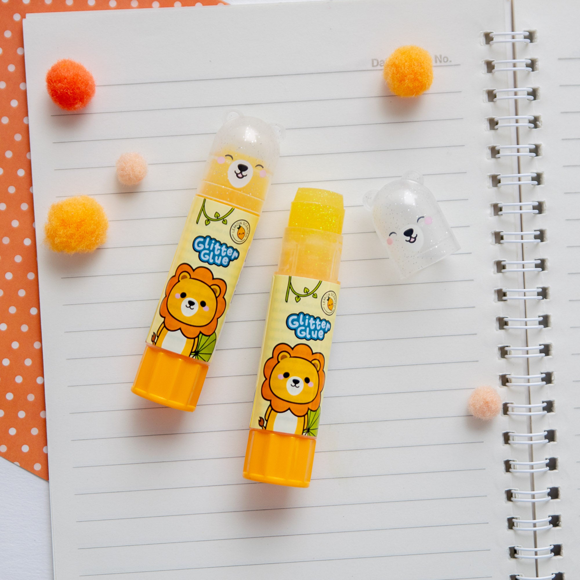 Bâton de Colle Pailletté et Parfumé - Lion