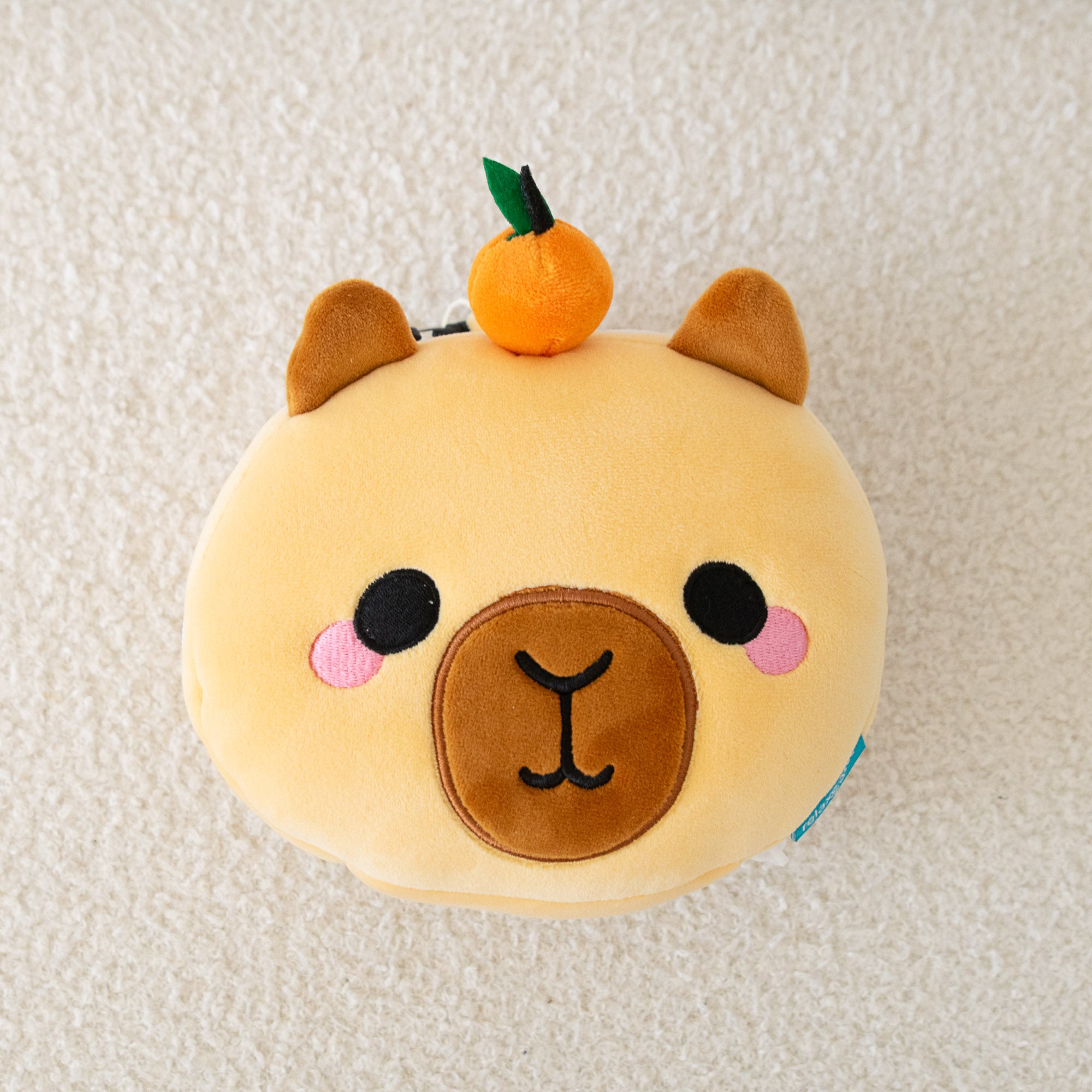Coussin de voyage 2 en 1 avec masque - Capybara