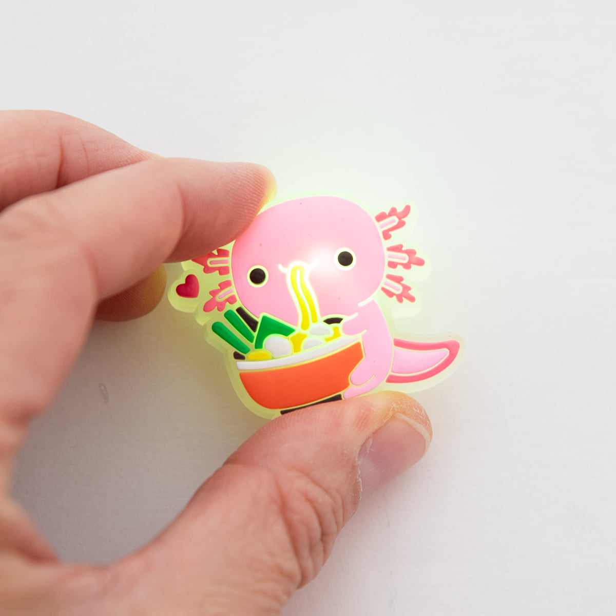 Charm LED Lumineux pour Crocs Axolotl & Bol de nouille