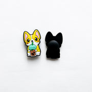 Accessoire pour Crocs Corgi & Bubble Tea
