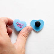Accessoires pour Crocs Coeur Bleu Only You