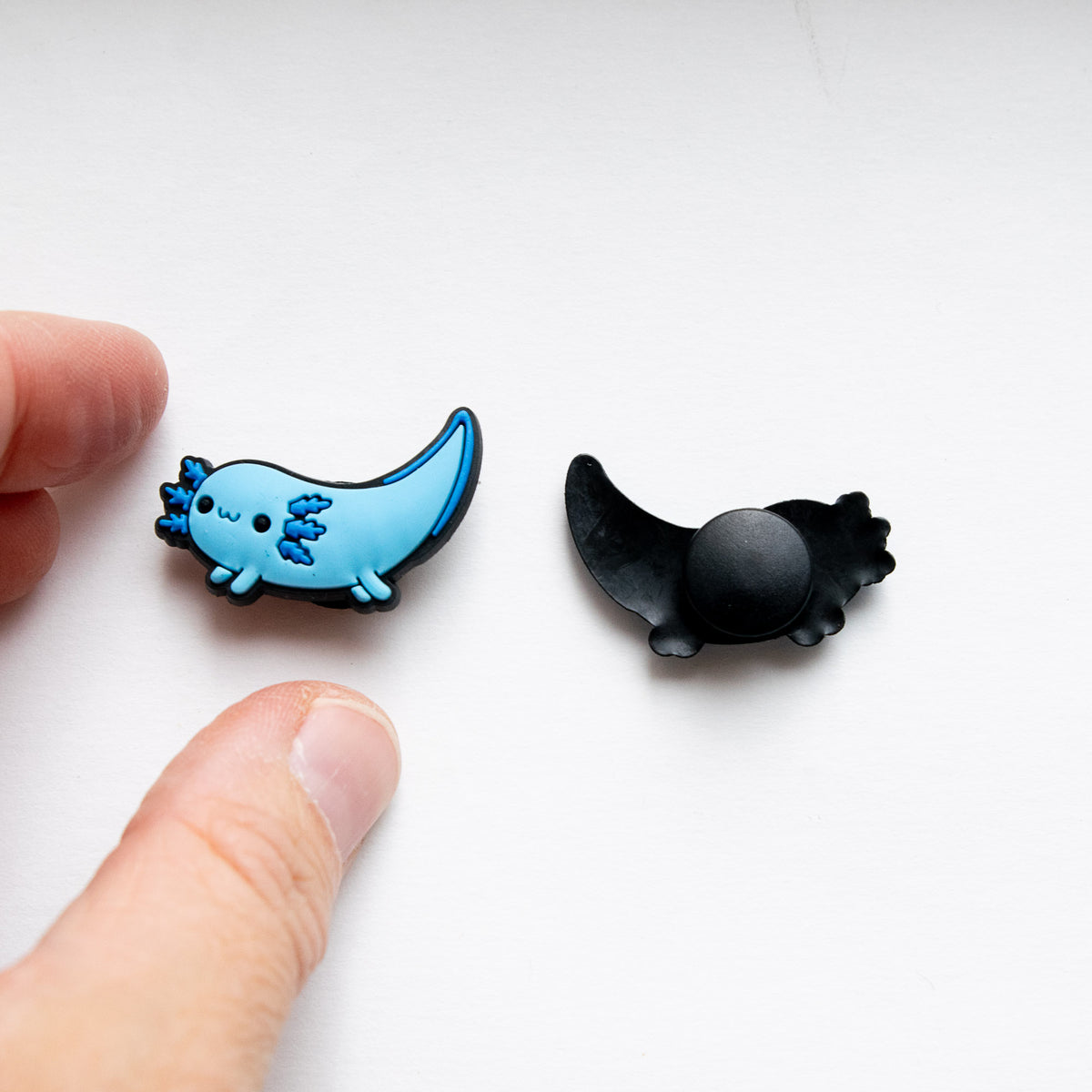 Accessoires pour Crocs Axolotl Bleu Allongé
