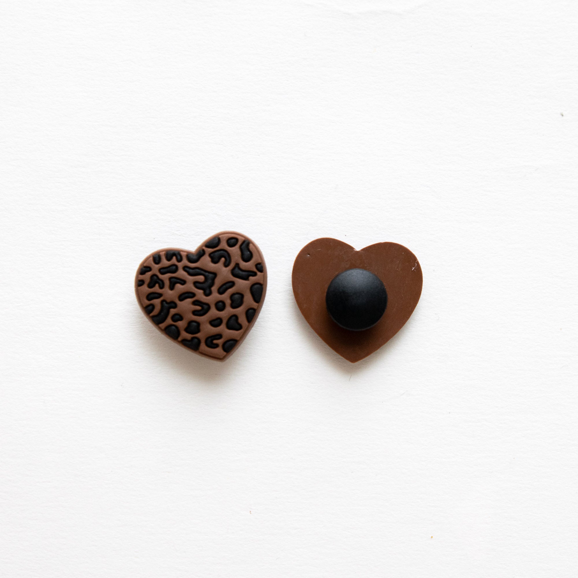 Accessoires pour Crocs Coeur Leopard Marron