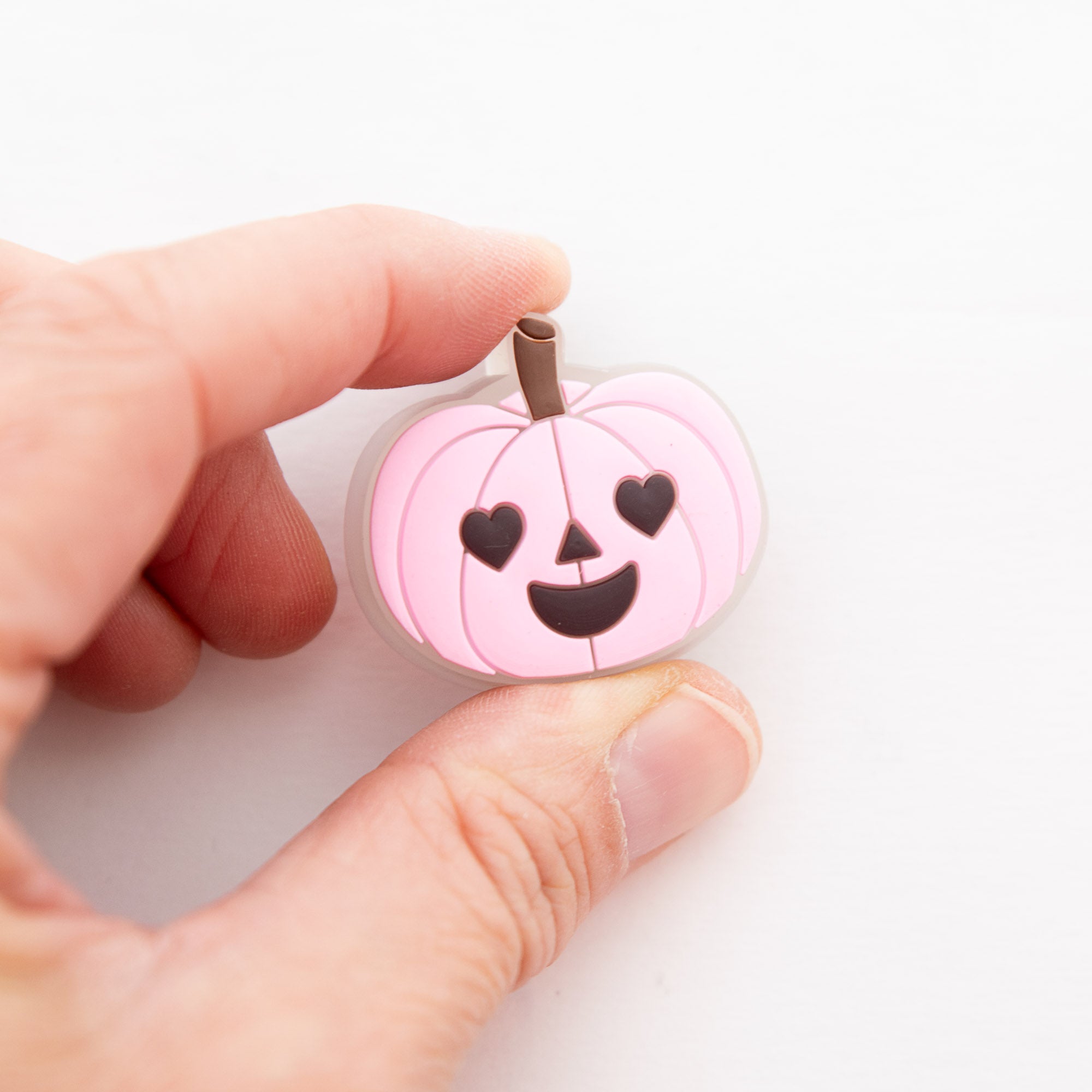 Charm LED Lumineux pour Crocs Citrouille Rose