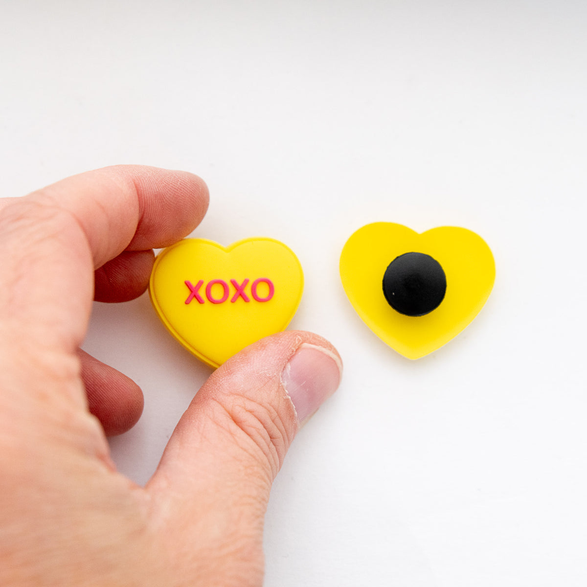 Accessoires pour Crocs Coeur Jaune Xoxo