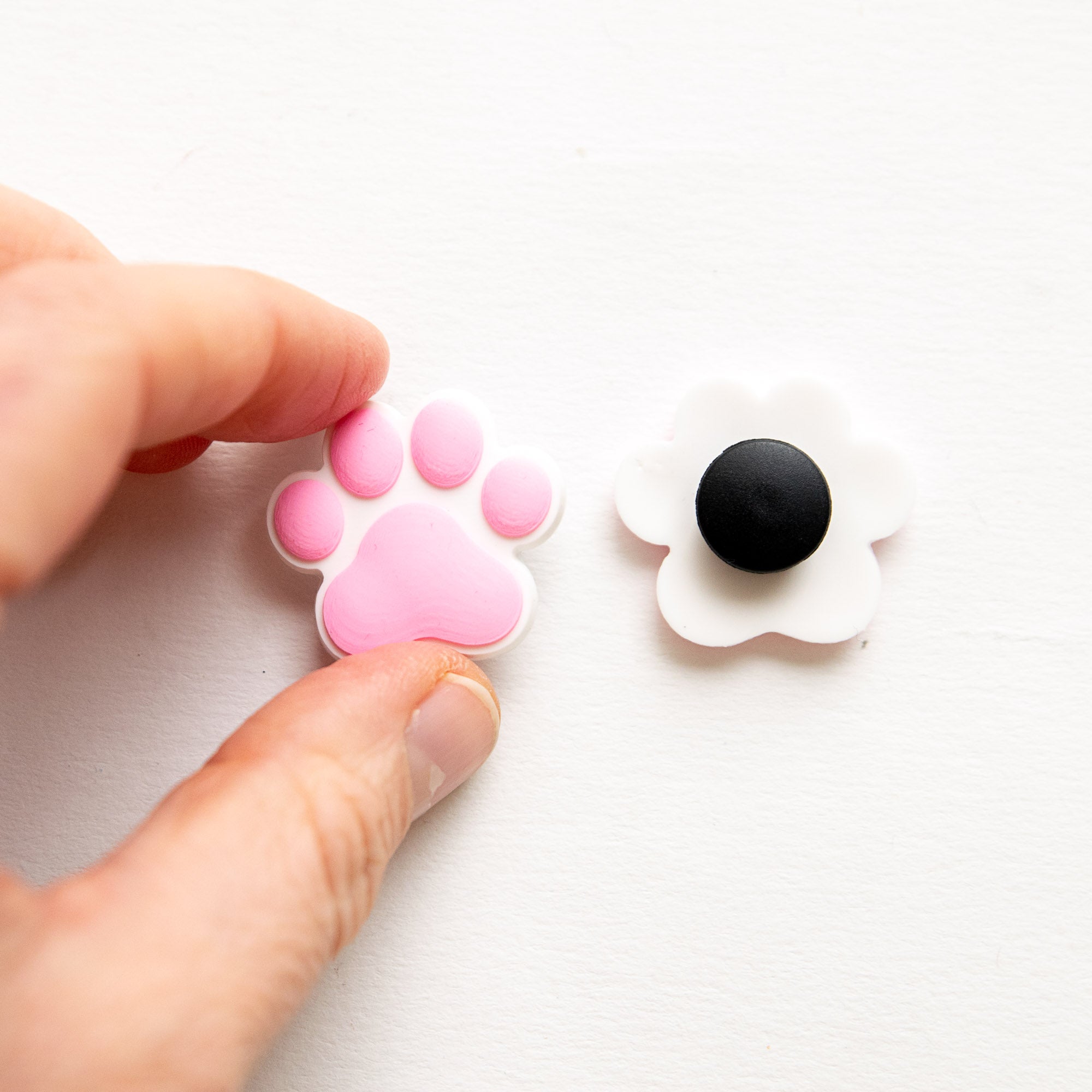 Accessoires pour Crocs Patte de Chat Rose