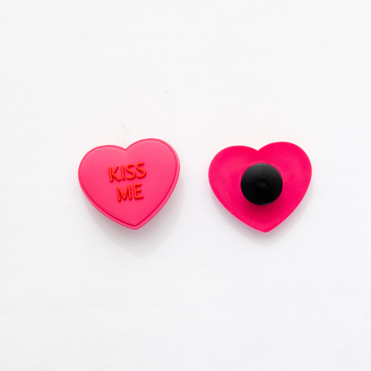 Accessoires pour Crocs Coeur Rose Kiss me
