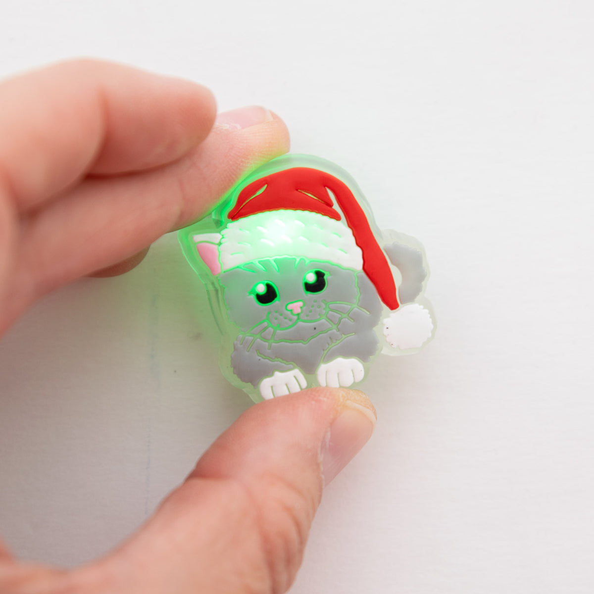 Charm LED Lumineux pour Crocs Chat & Bonnet de Noël