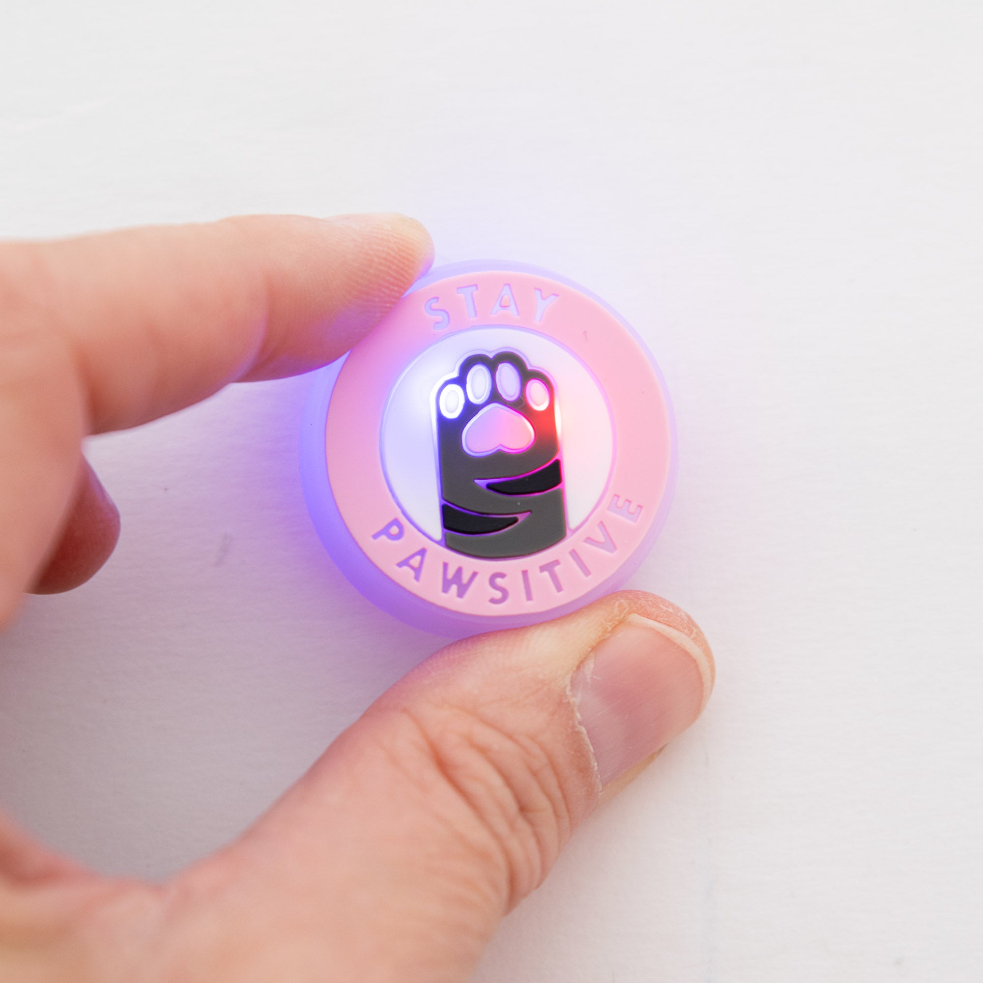 Charm LED Lumineux pour Crocs Patte de Chat Stay Pawsitive