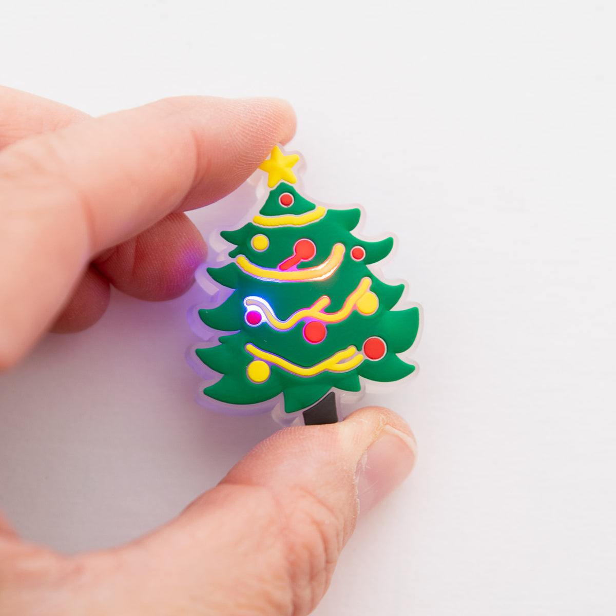 Charm LED Lumineux pour Crocs Sapin de Noël