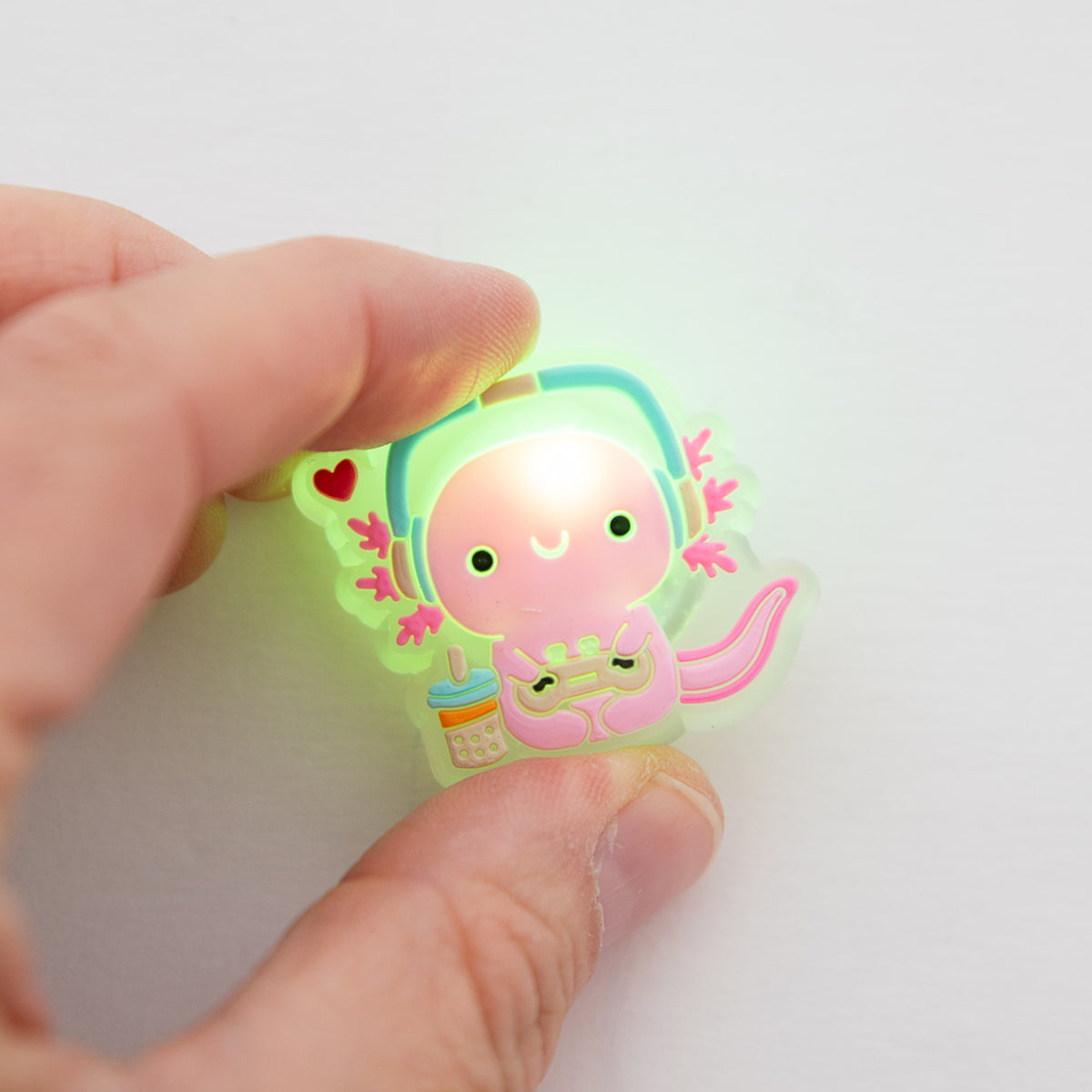 Charm LED Lumineux pour Crocs Axolotl & Console de jeux