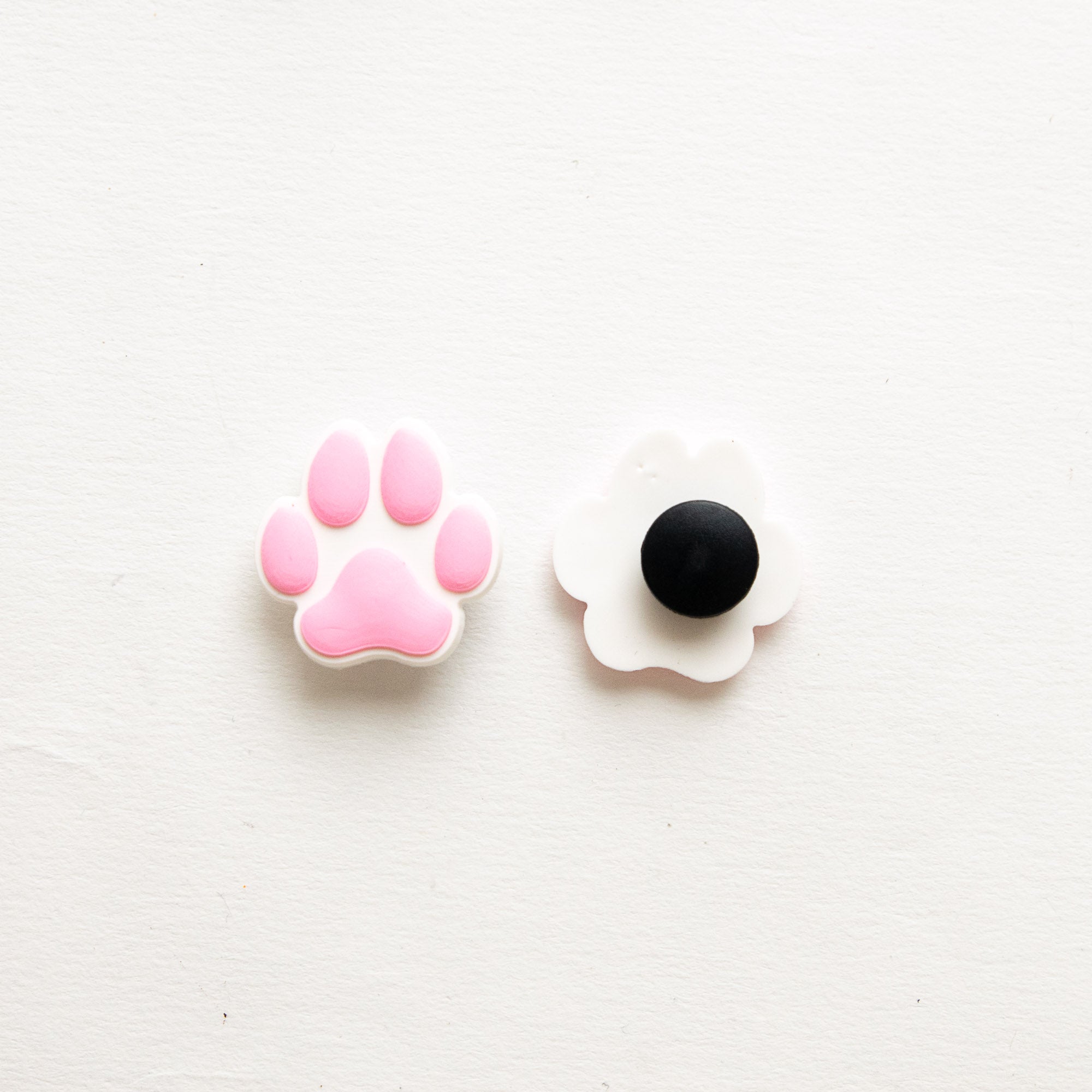 Accessoires pour Crocs Patte de Chien Rose/Blanc