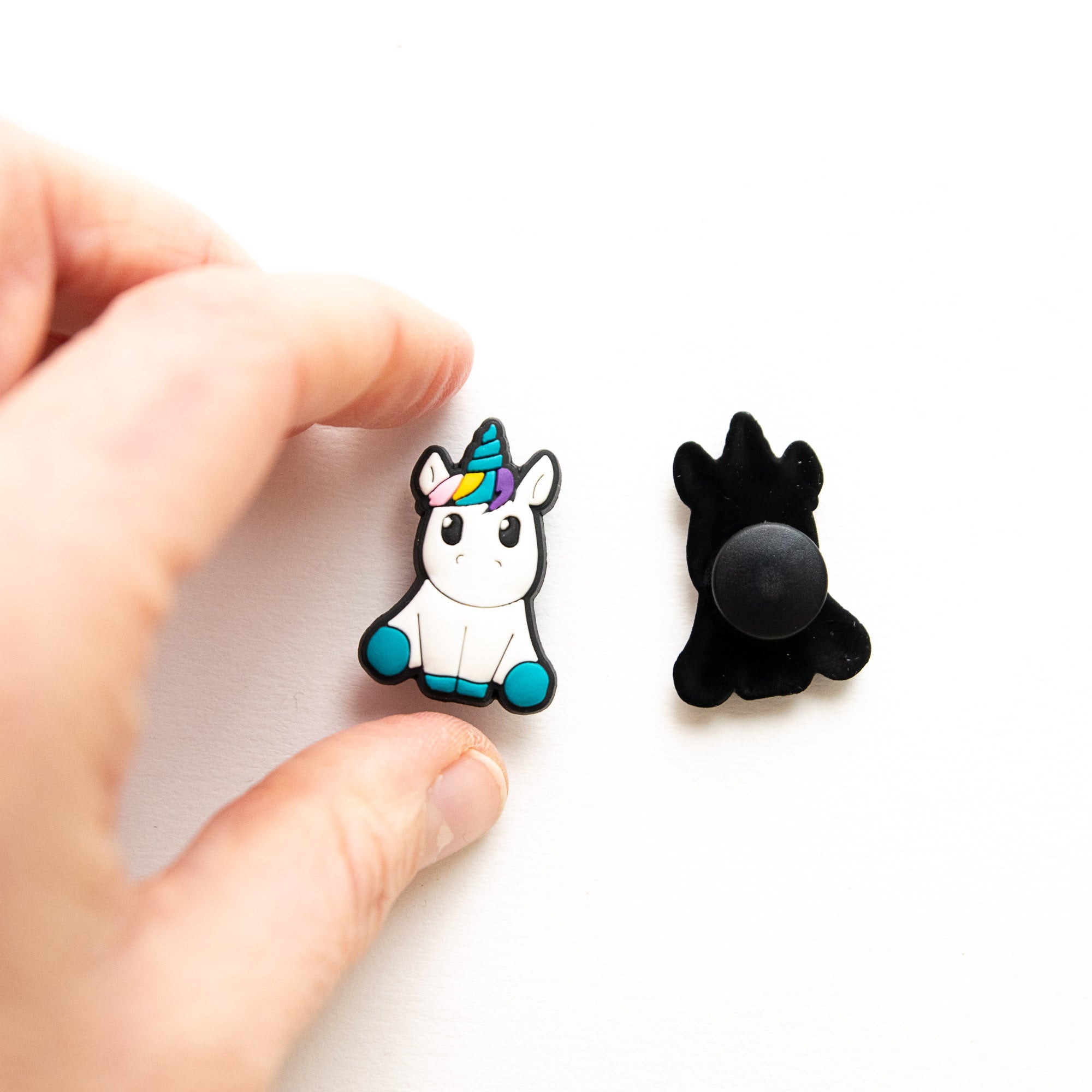 Accessoires pour Crocs Licorne Assise Bleue