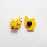 Accessoire pour Crocs Renne de Noël Jaune