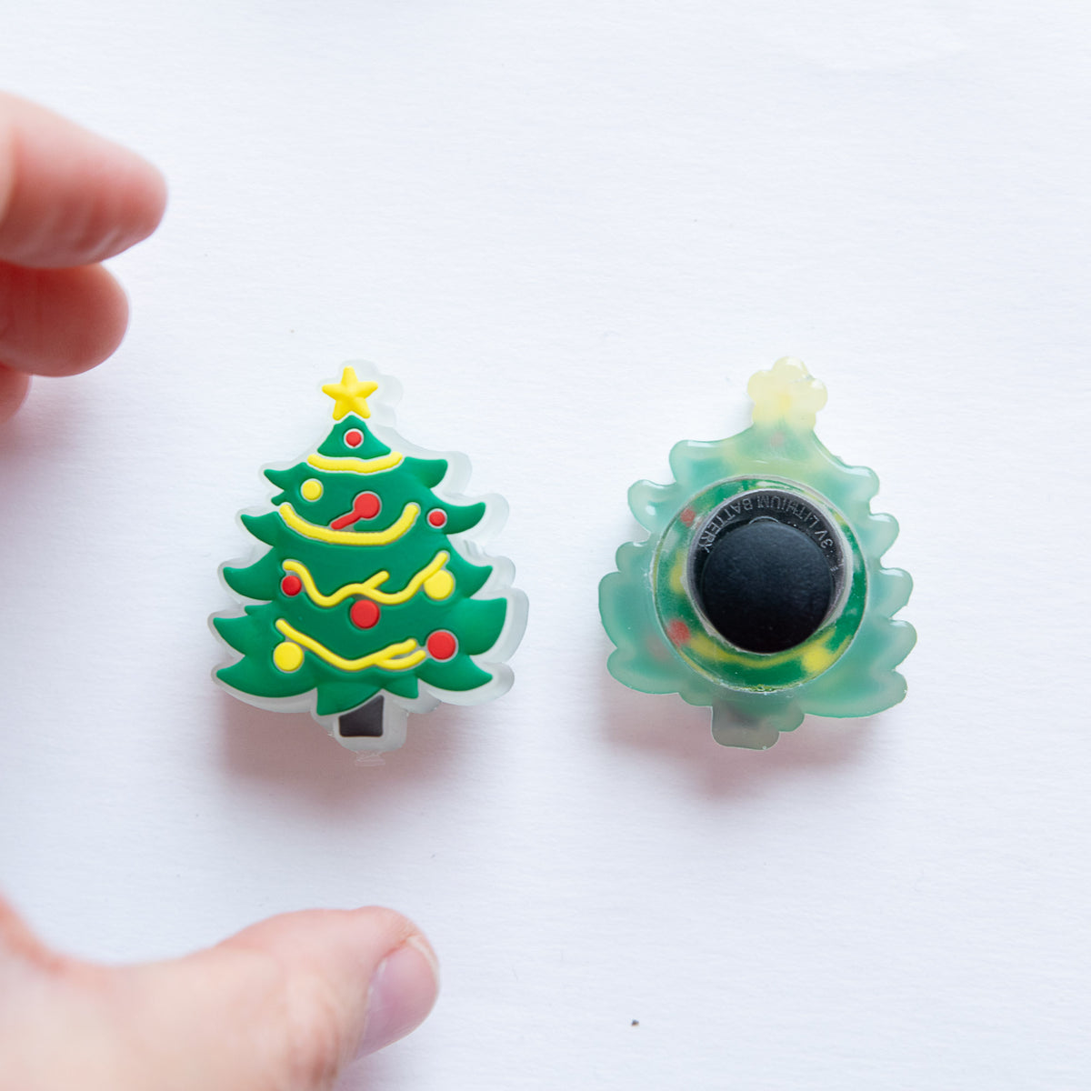 Charm LED Lumineux pour Crocs Sapin de Noël