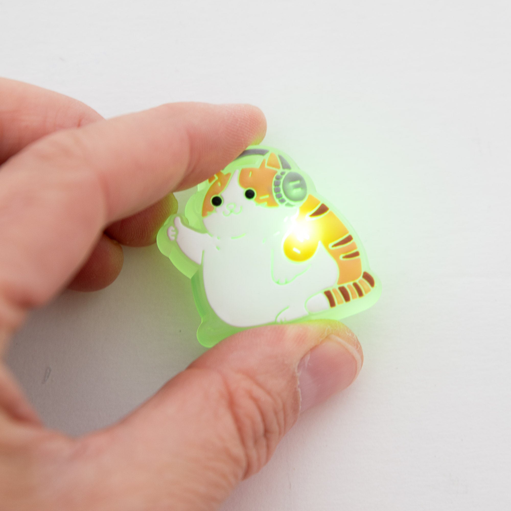 Charm LED Lumineux pour Crocs Patte de Chat & Casque de Musique
