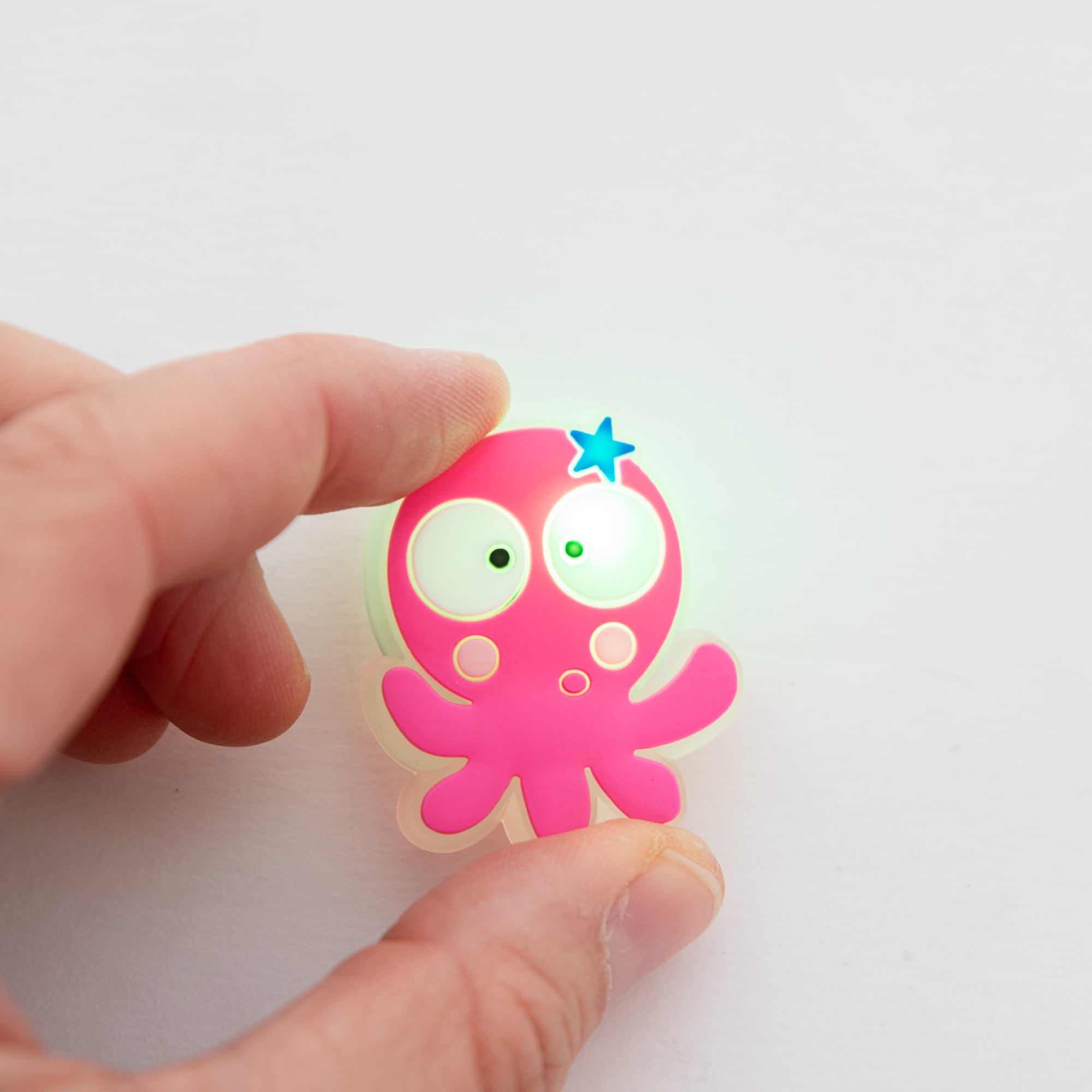 Charm LED Lumineux pour Crocs Poulpe Rose