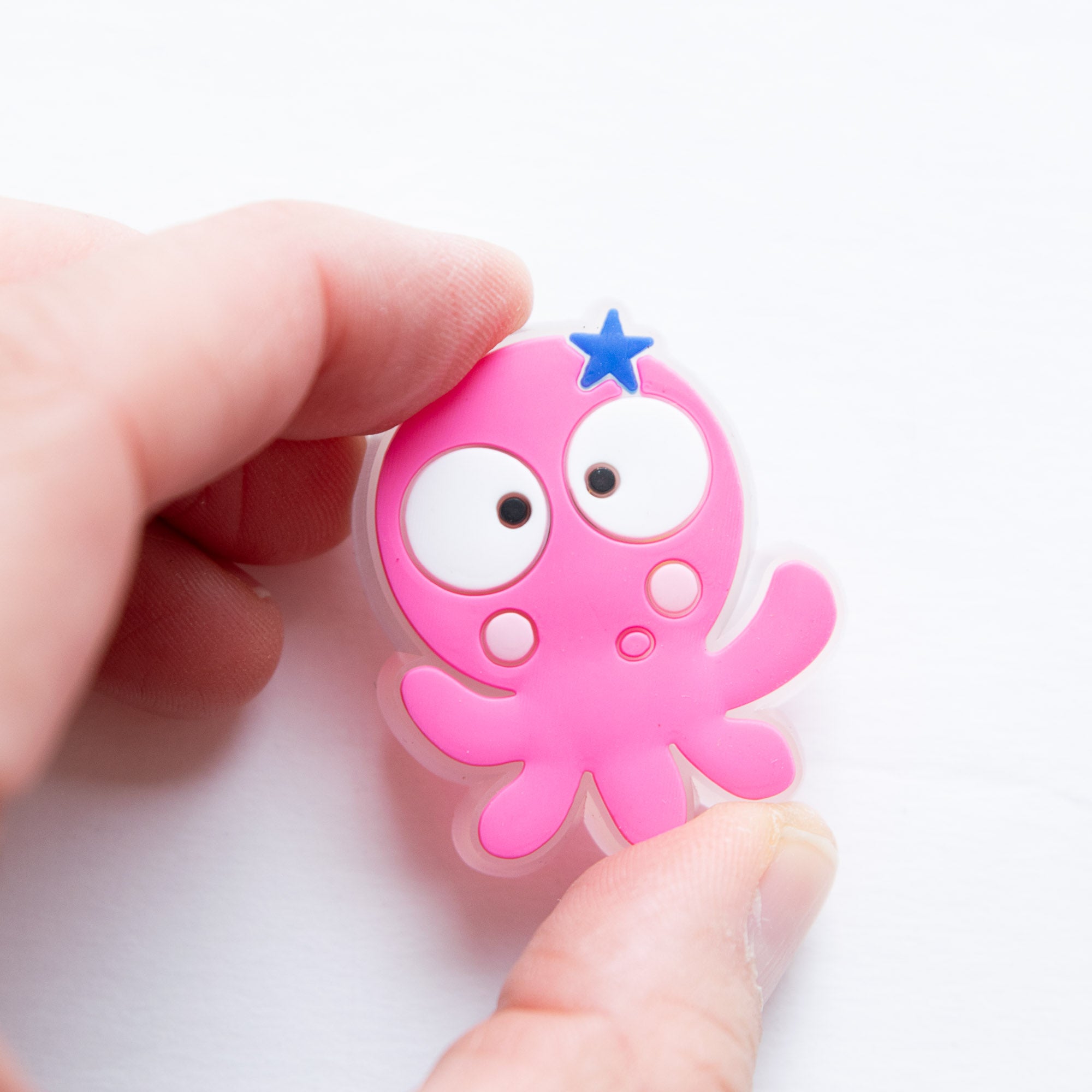 Charm LED Lumineux pour Crocs Poulpe Rose